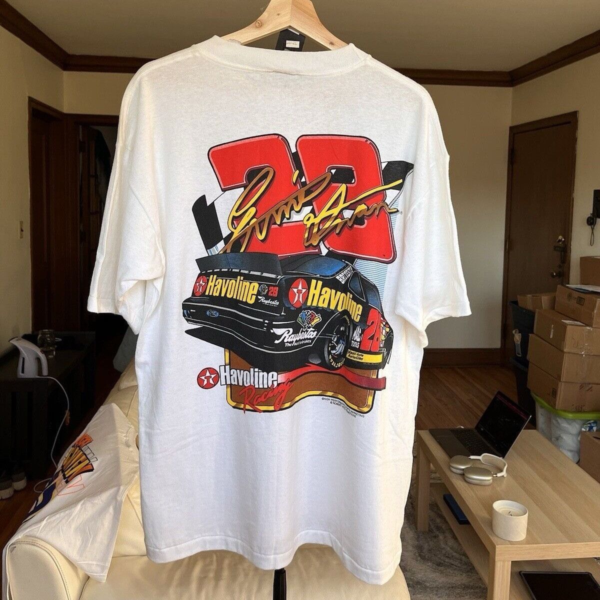 NASCAR VINTAGE NASCAR ERNIE IRVAN #23 YATES HAVOLINE RACING TEE 90S Size US L / EU 52-54 / 3 - 1 Thumbnail