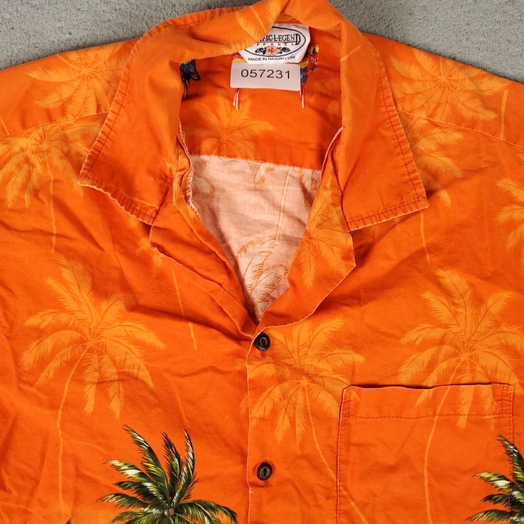 Vintage VINTAGE Pacific Legend Hawaiian Shirt Men Medium Short Sleeve Orange Casual Beach Aloha Classic Size US M / EU 48-50 / 2 - 2 Thumbnail