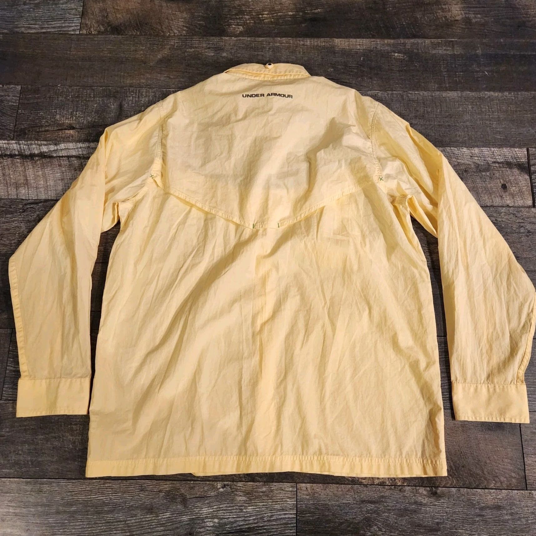 Under Armour Under Armour Button-Up Shirt Mens XL Yellow Vented Outdoor Camping Outdoors Shirt Size US XL / EU 56 / 4 - 7 Thumbnail
