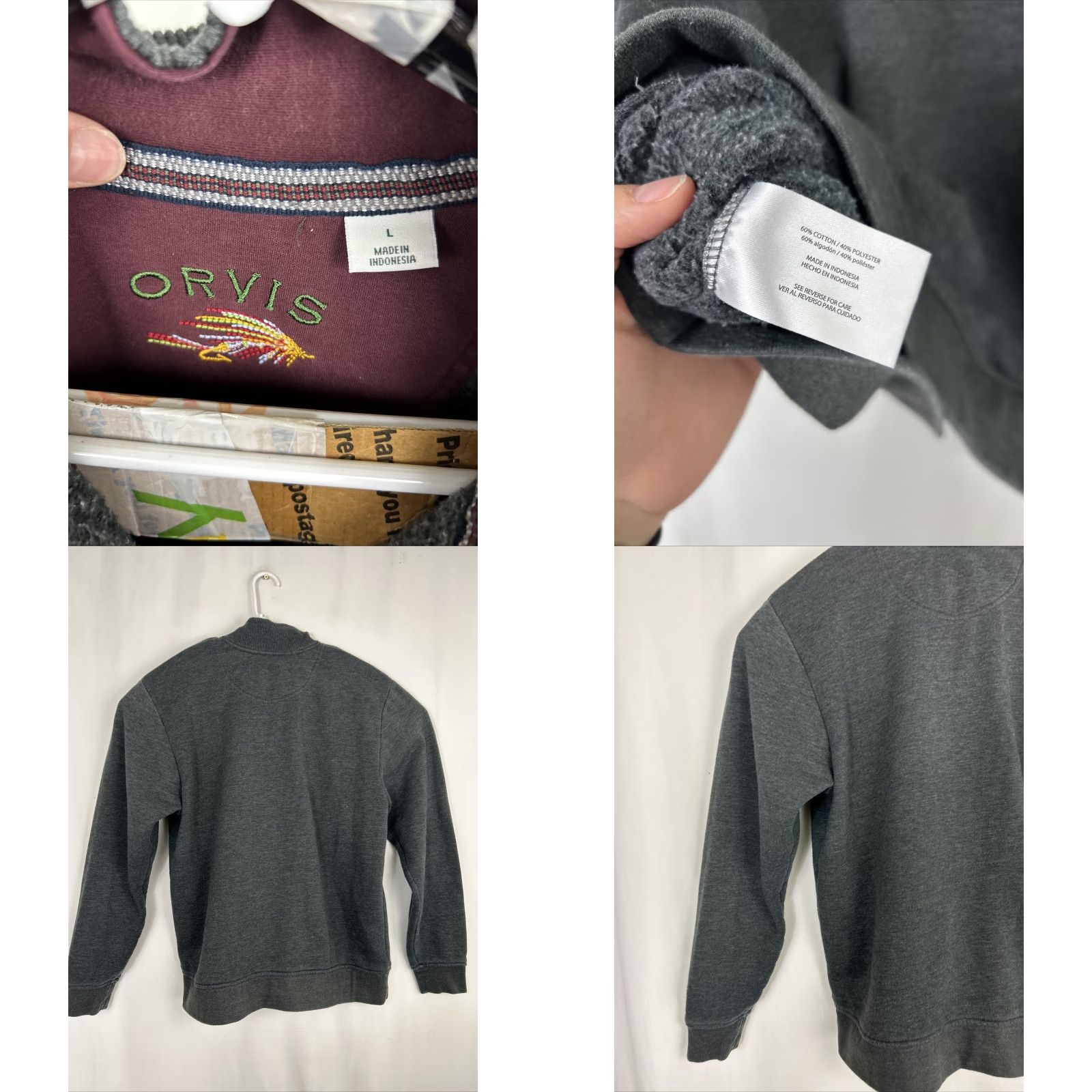 Orvis Orvis Mens Large 1/4 Zip Gray Collared Pullover Sweater User: Orvis Mens Large 1/4 Zip Gray Collared Pullover Sweater Size US L / EU 52-54 / 3 - 8 Thumbnail