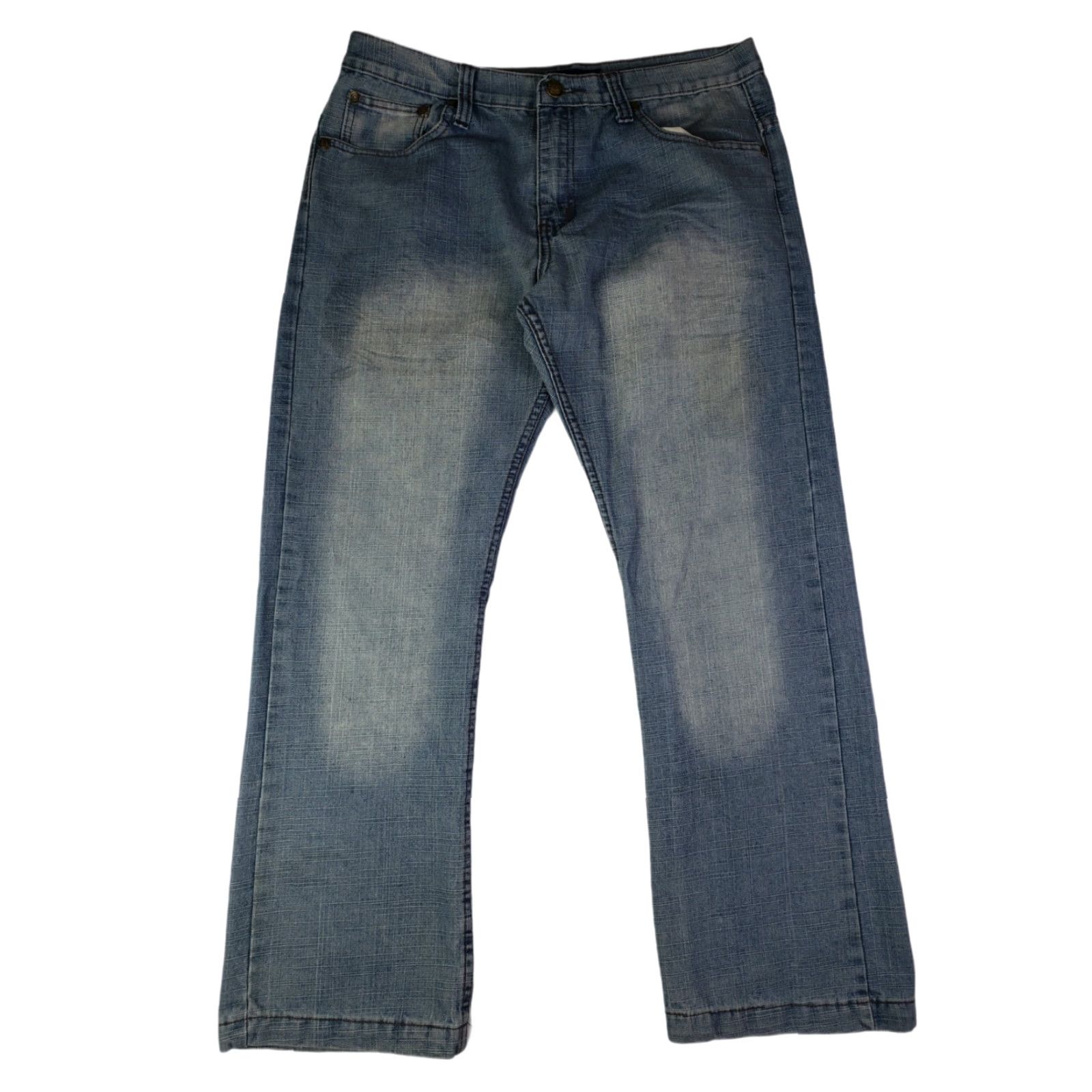 Express Express Brooklyn Jeans 34x30 Blue Denim Men Regular Mid Rise 010-013 Vintage No N/A? Size US 34 / EU 50 - 2 Thumbnail