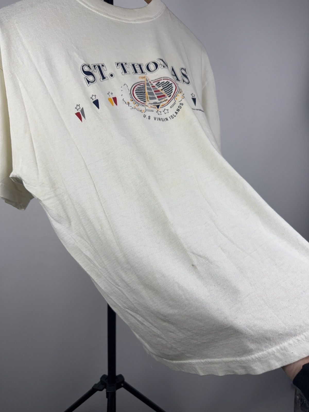Vintage Vintage Retro 1999 St. Thomas Virgin Islands Sailing Tee Size US L / EU 52-54 / 3 - 7 Thumbnail
