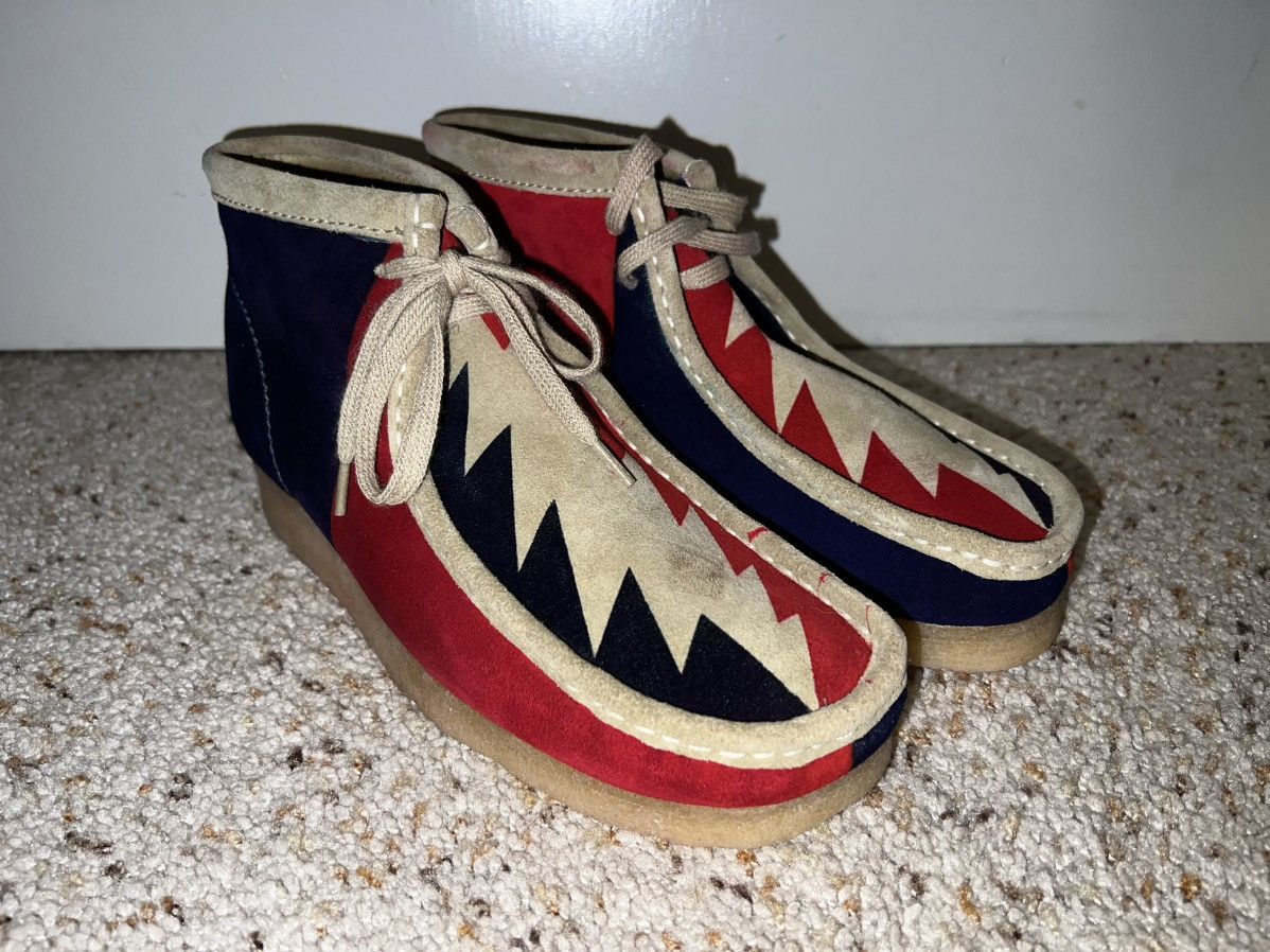 Clarks Clarks Originals Red and Blue one of one vintage | Grailed