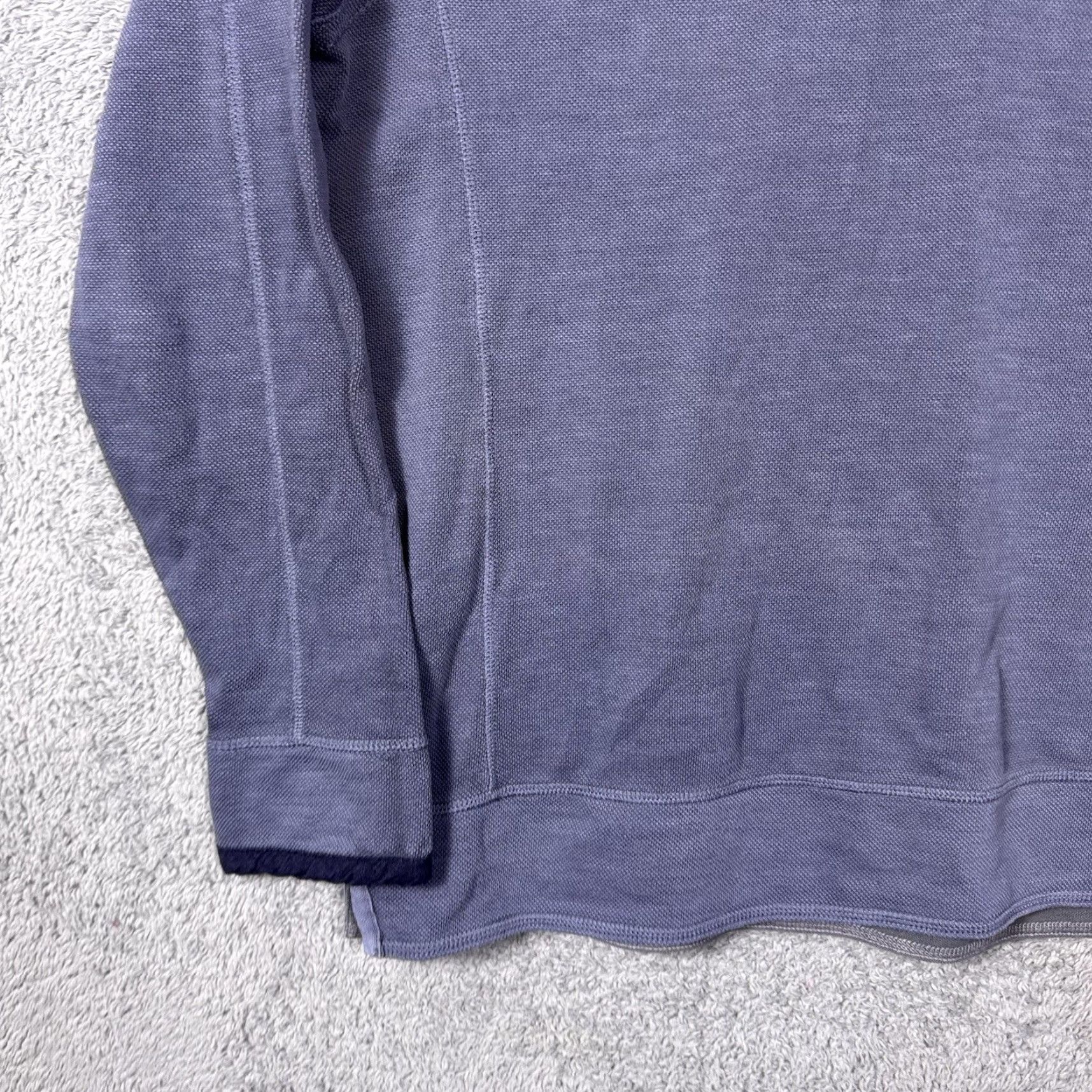 Johnston & Murphy Johnston & Murphy Jacket Mens L Washed Slub Pique 1/4 Button Henley Pullover NEW Blue Jacket Mens L Size US L / EU 52-54 / 3 - 2 Thumbnail