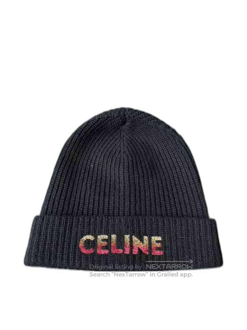 Celine Celine Sequined Beanie. Size ONE SIZE - 1 Thumbnail