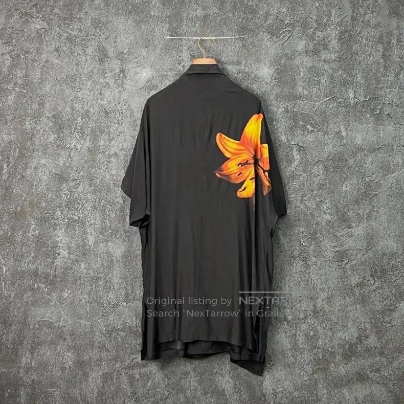 Yohji Yamamoto Yohji Yamamoto Silk Printed Shirt. Size US XS / EU 42 / 0 - 2 Thumbnail