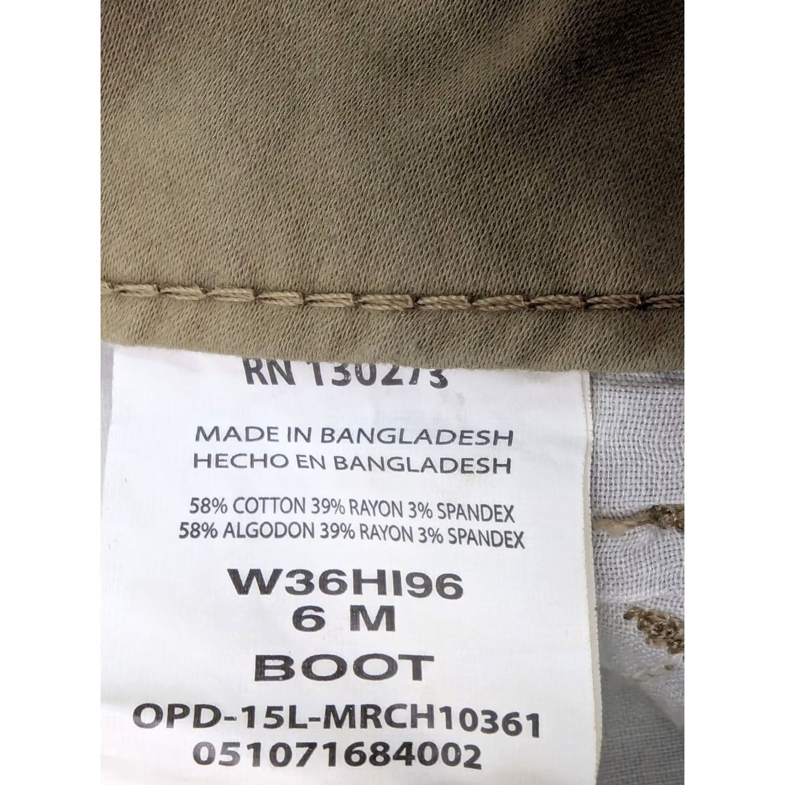 Lee Vtg Lee Riders Mid Bootcut Pants Women 6M (29x32) Beige Stretch New w Defect Size 28" / US 6 / IT 42 - 7 Thumbnail