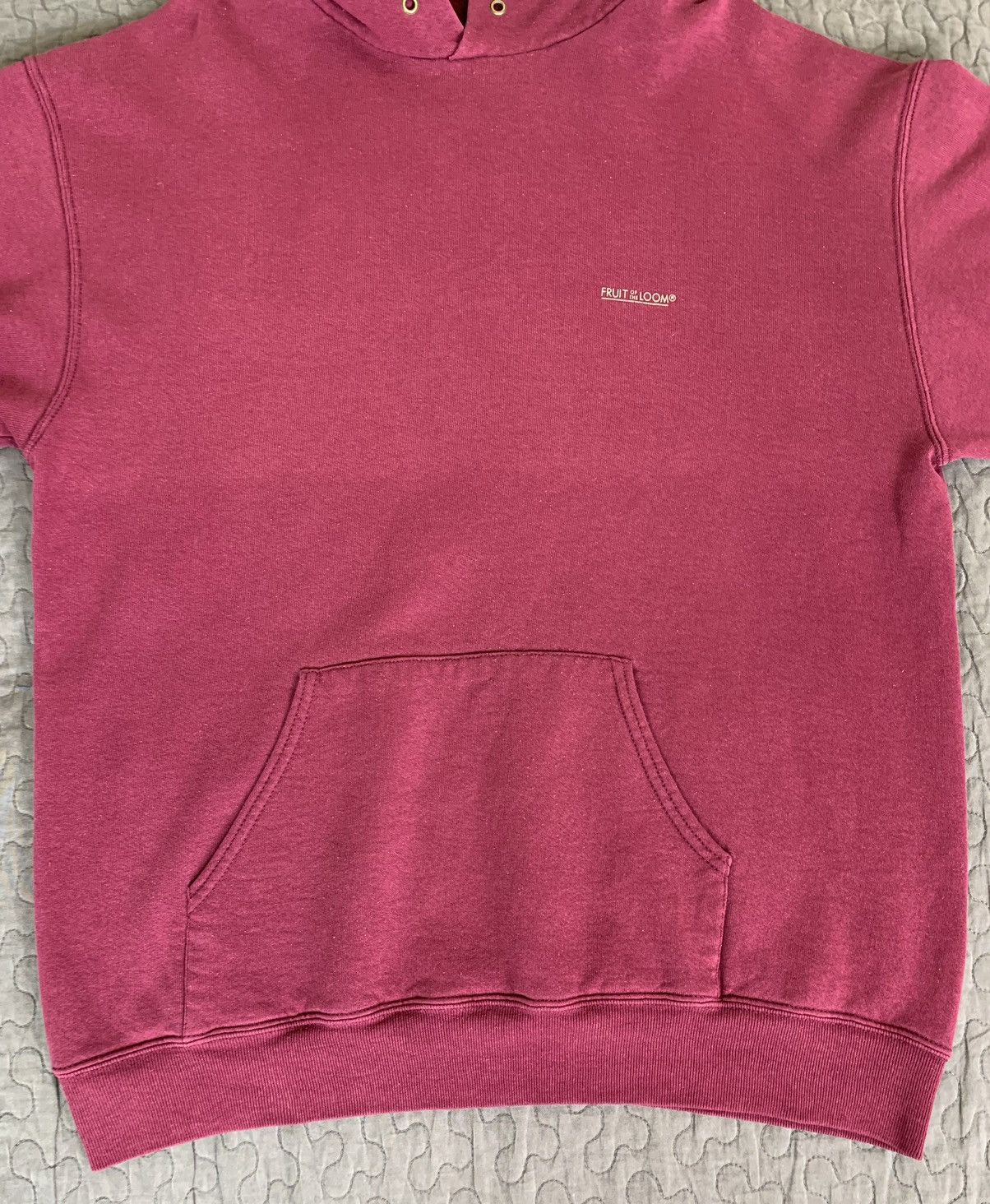 Fruit Of The Loom Vintage Fruit Of The Loom Blank Hoodie Size US L / EU 52-54 / 3 - 13 Thumbnail