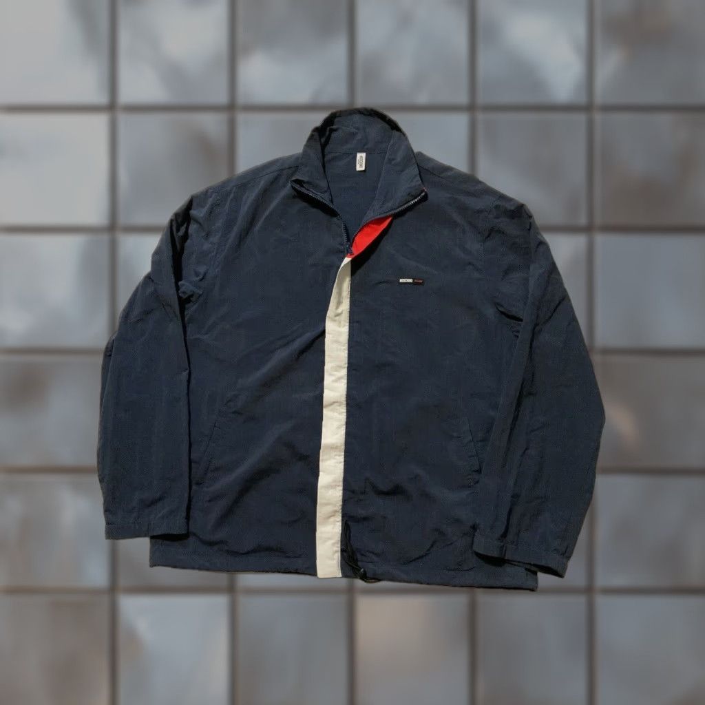 Moschino VINTAGE Moschino Mare Made In Italy Windbreaker Navy Zip Front Track Jacket Sz. M Men Jacket Size US M / EU 48-50 / 2 - 1 Thumbnail