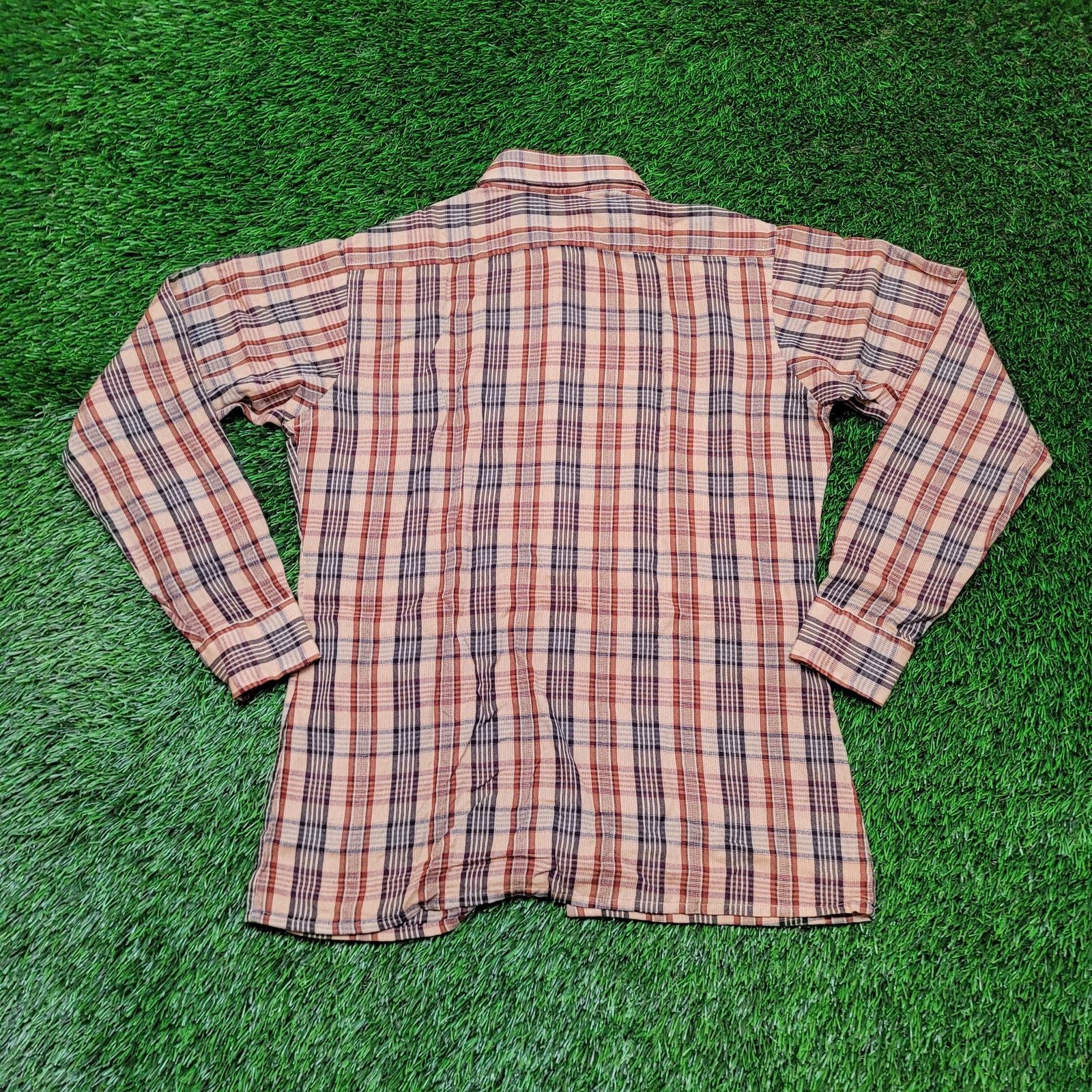 Baracuta VTG 80s Baracuta Plaid Shirt M 16x33 Slim Fit Preppy Nylon Size US M / EU 48-50 / 2 - 5 Thumbnail