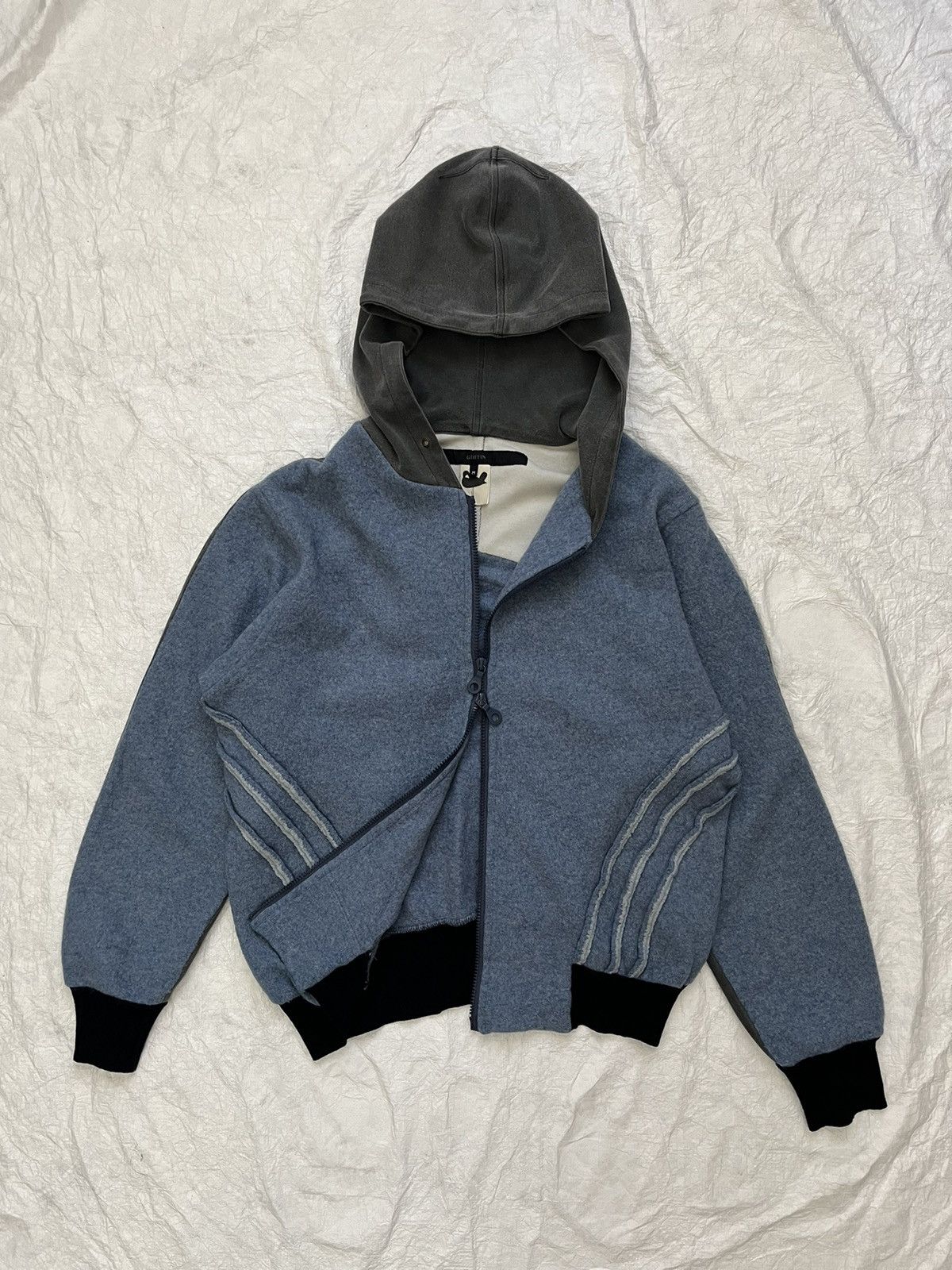Griffin Griffin mid 1990s hybrid wool-cotton hoodie Size US M / EU 48-50 / 2 - 3 Thumbnail