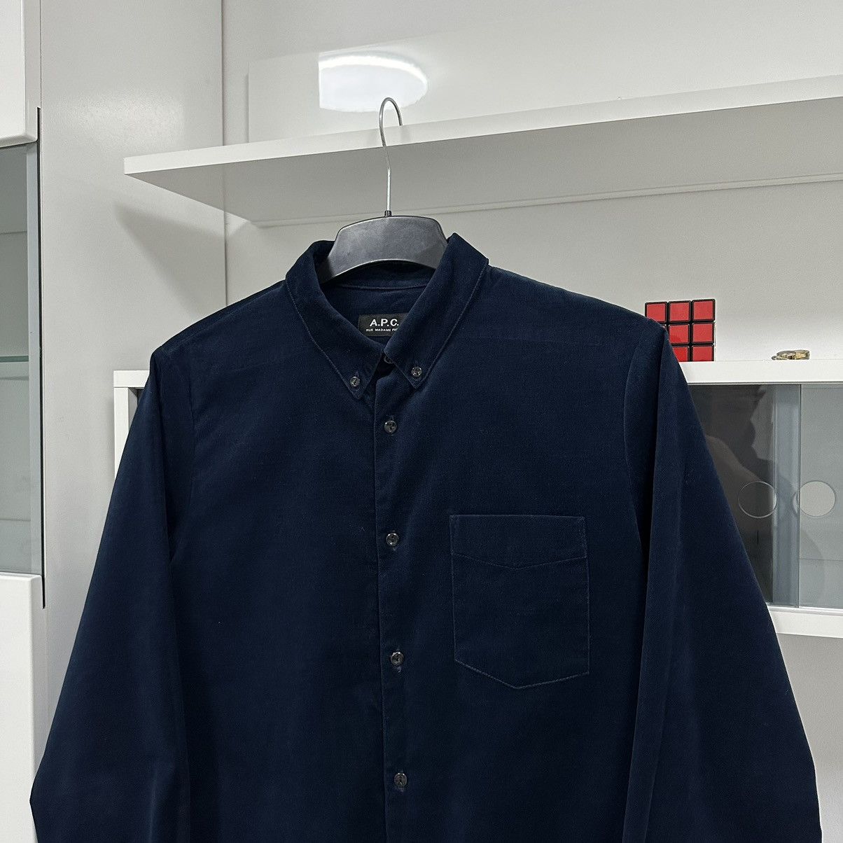 A.P.C. A.P.C. Classic Velour 1 Pocket Shirt Size US M / EU 48-50 / 2 - 3 Thumbnail