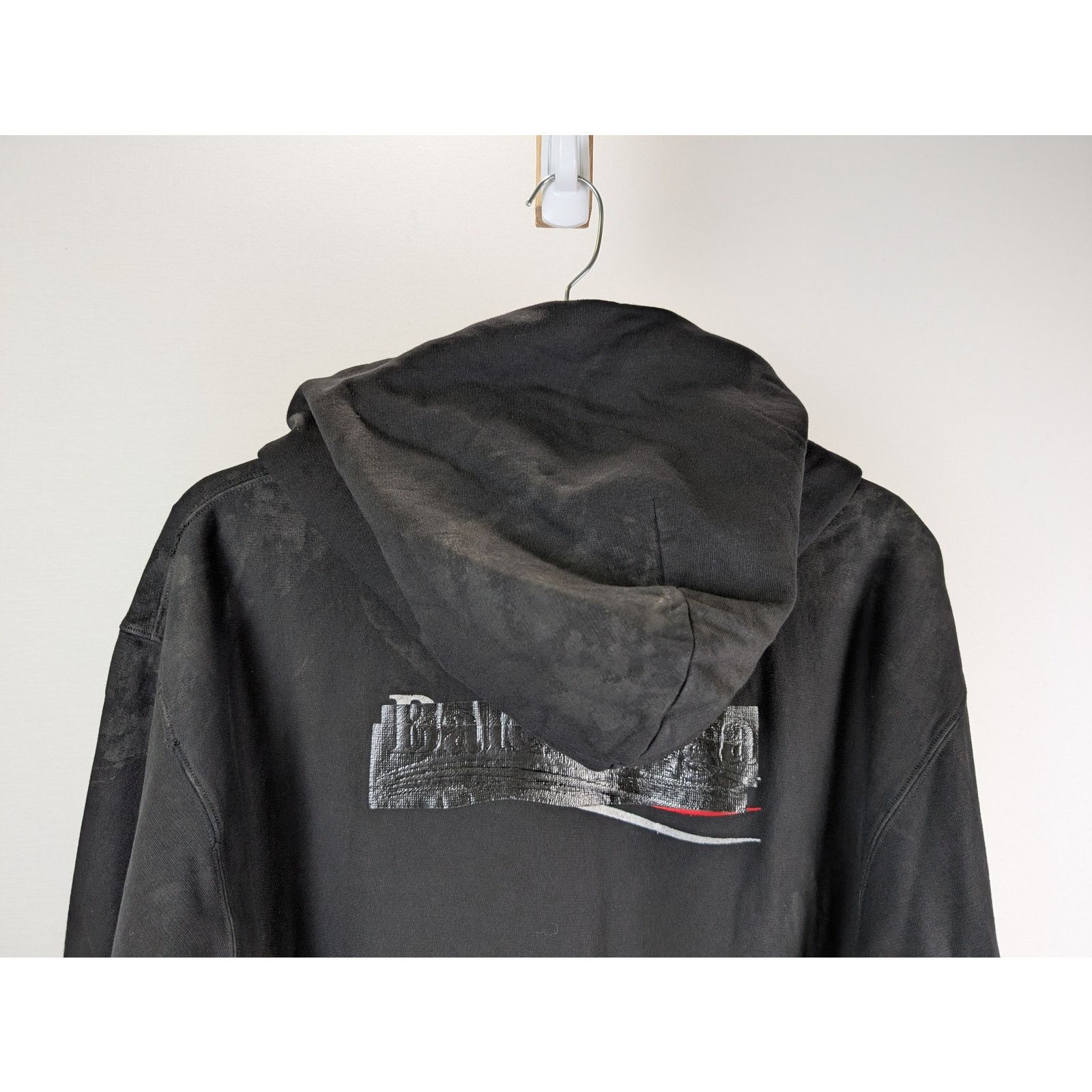 Balenciaga o1rshd1 Gaffer Med Moll Small Fit Zip up Hoodie Black Size US S / EU 44-46 / 1 - 8 Thumbnail