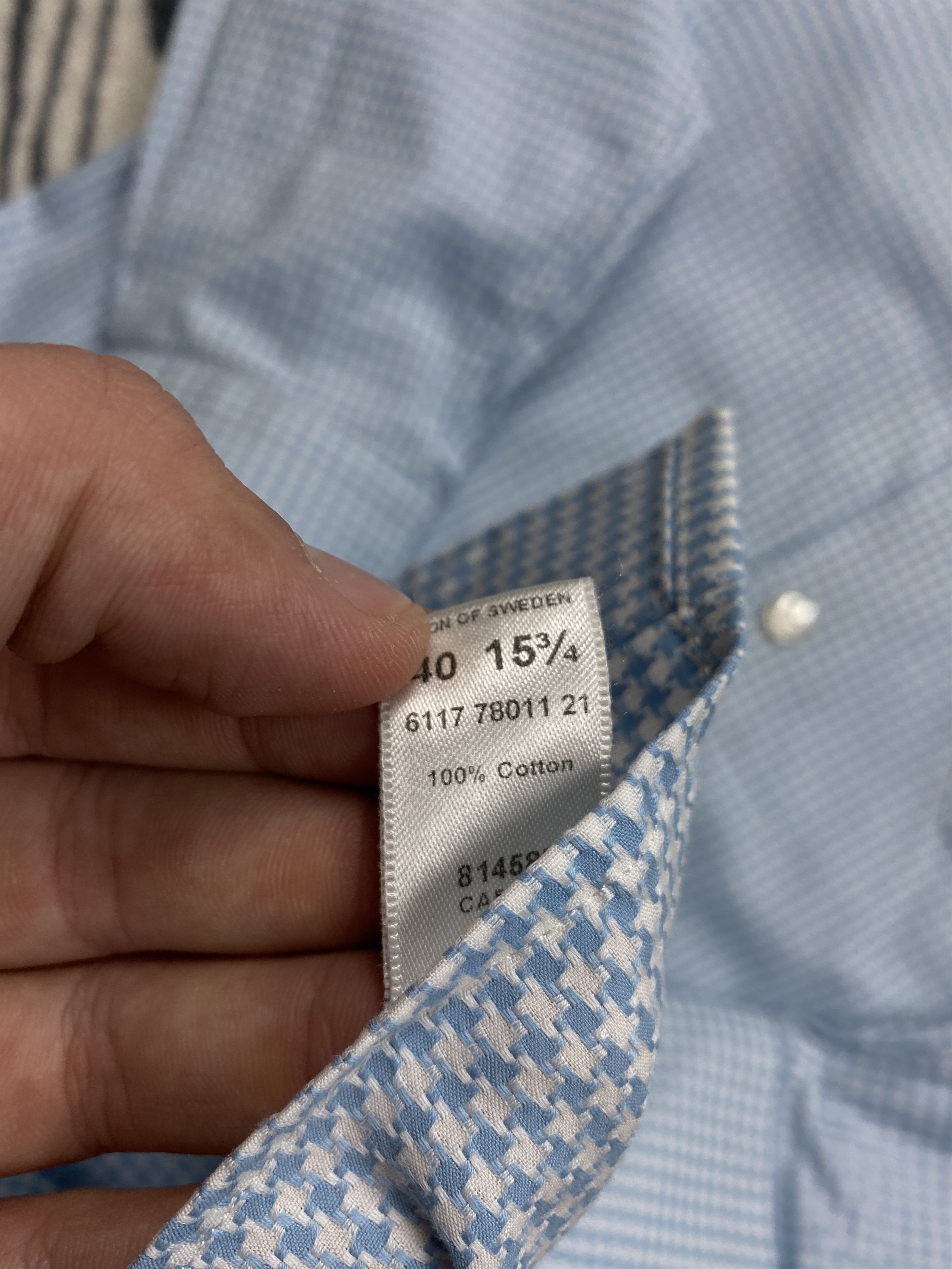 Eton × Vintage Eton Mens Long Sleeve Shirt Size US L / EU 52-54 / 3 - 5 Thumbnail