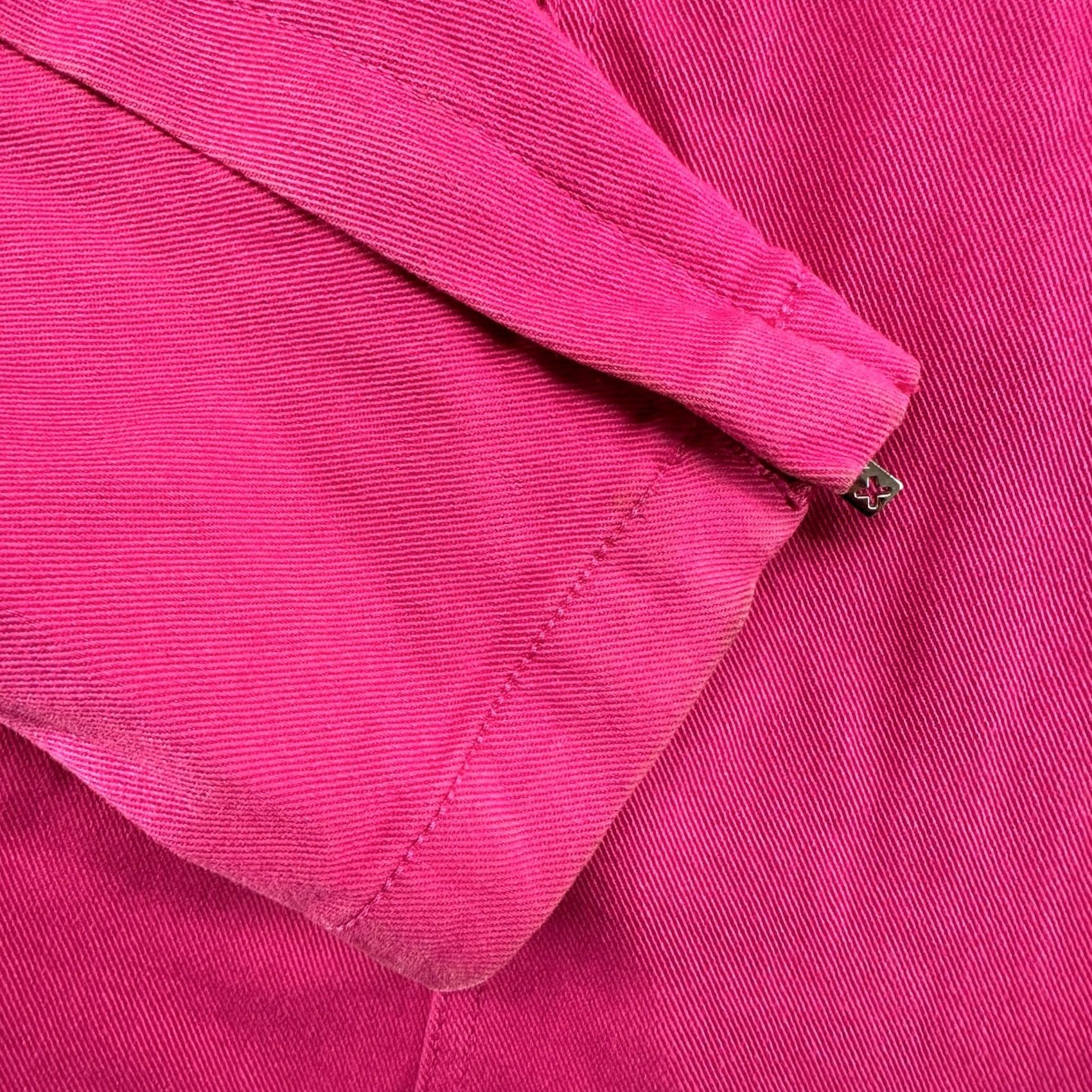 Tripp NYC VINTAGE TRIPP NYC Jacket Womens L Pink Denim Trucker Jean Cotton Y2K Size 36" / US 14 / IT 50 - 5 Thumbnail