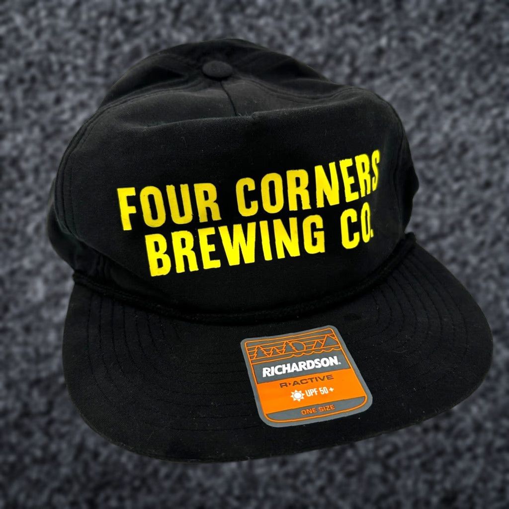 Vintage Richardson Four Corners Brewing Co. Hat Mens Snapback Black Adjustable Size ONE SIZE - 1 Thumbnail