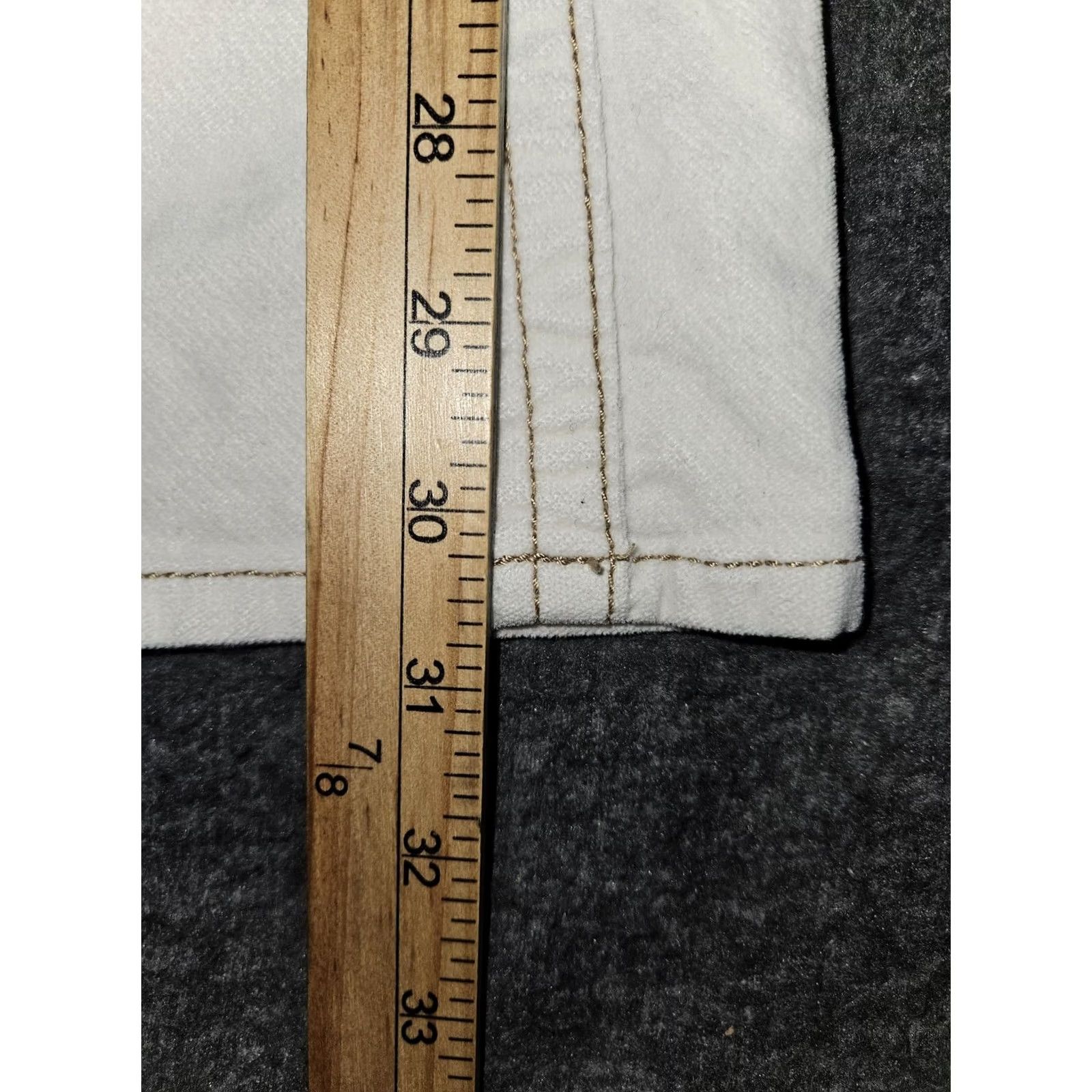Old Navy VINTAGE Old Navy Jeans Womens 8 White Ultra Low Waist Bootcut Stretch Denim Pants Regular Rise 00s Women Jeans Size 30" / US 8 / IT 44 - 6 Thumbnail