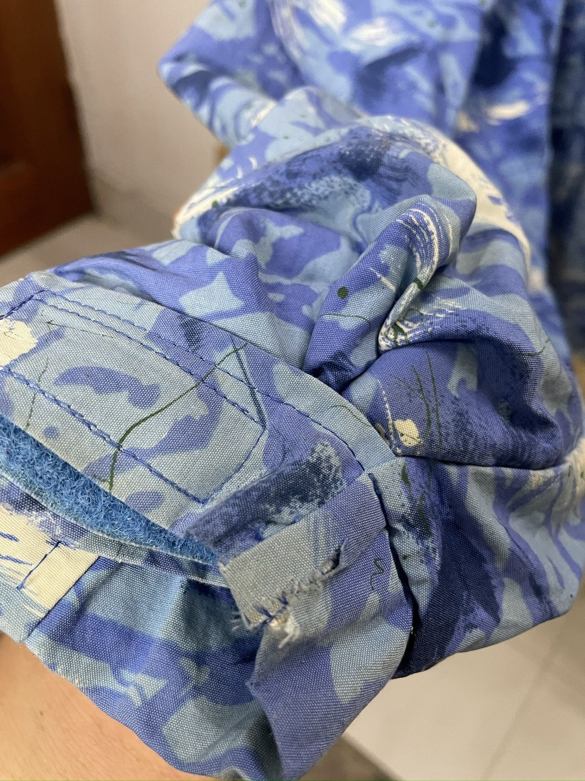 Helly Hansen Helly Hansen Blue Camo Vintage Windbreaker jacket Size US XL / EU 56 / 4 - 3 Thumbnail