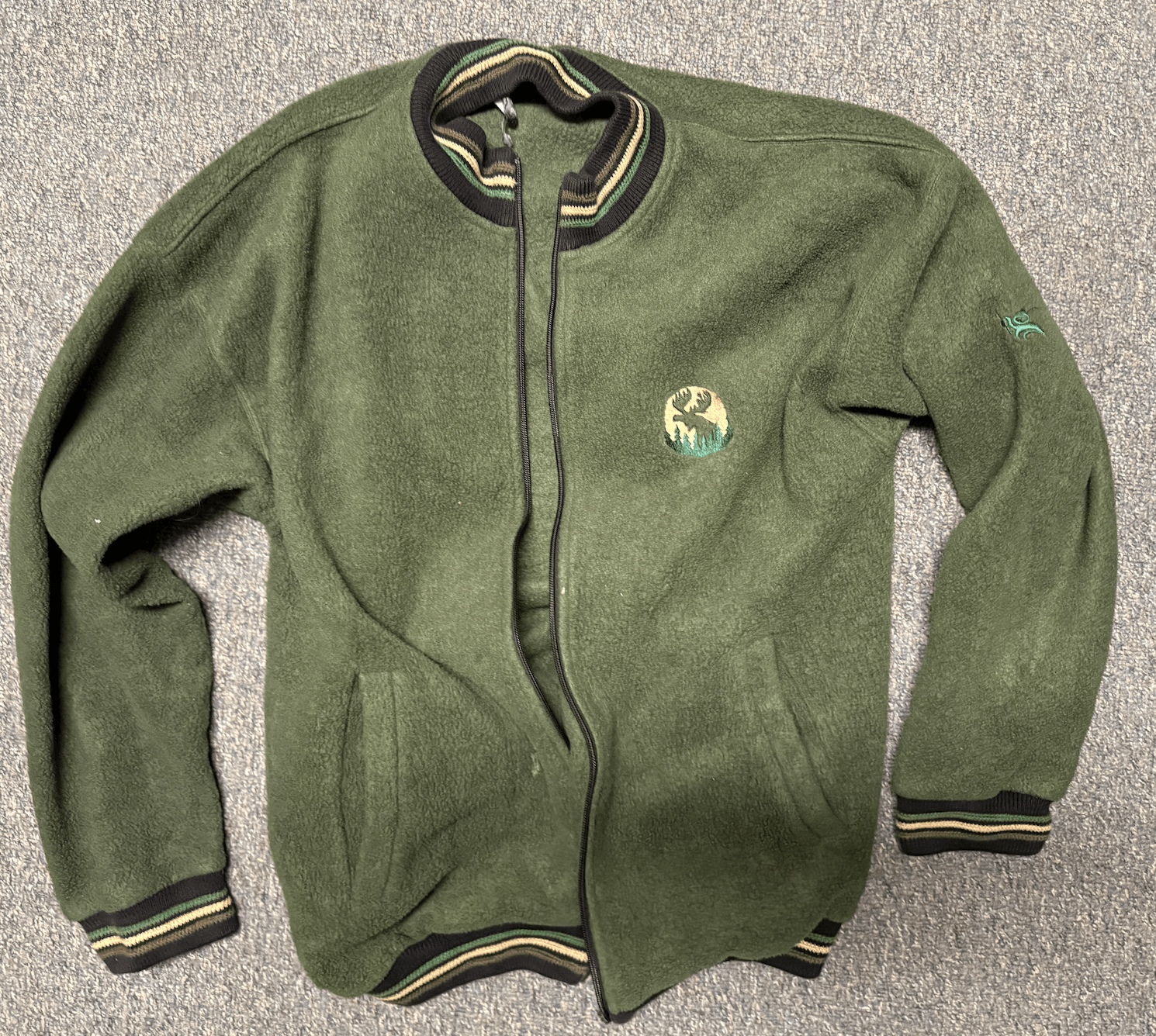 Vintage Unknown Brand Vintage Green Zip-Up Sweater Size US M / EU 48-50 / 2 - 1 Thumbnail
