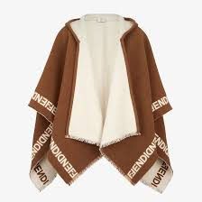 Fendi o1loc1c0824 Size: OS / Poncho in Brown Size S / US 4 / IT 40 - 1 Preview