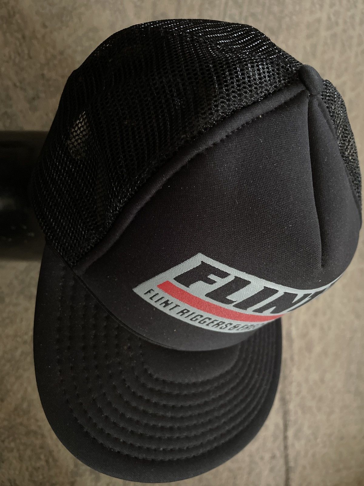 Vintage Flint Riggers Erectors Inc HAT Michigan CAP foam mesh crane Size ONE SIZE - 4 Thumbnail