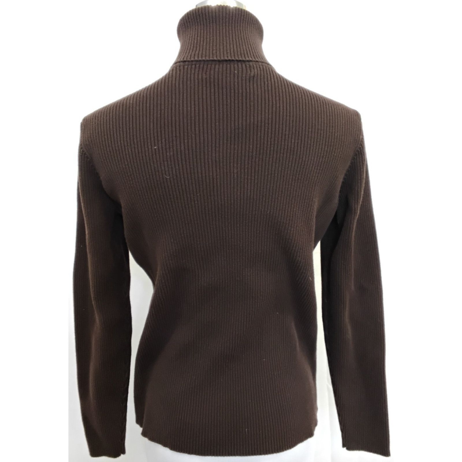Lauren Ralph Lauren Lauren Ralph Lauren Turtle Neck Women's M Brown VTG Size M / US 6-8 / IT 42-44 - 3 Thumbnail