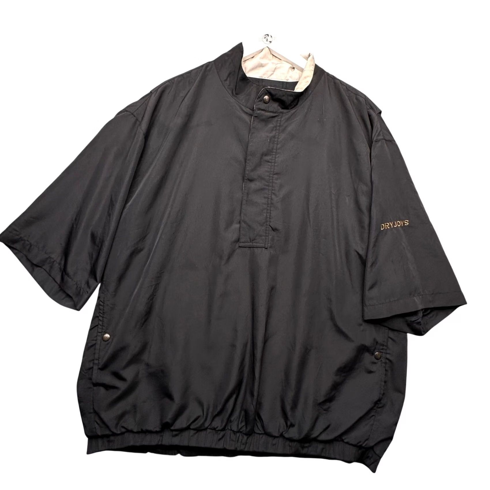 Footjoy FootJoy DryJoys Windbreaker Pullover Shirt Mens XL Short Sleeve Black Size US XL / EU 56 / 4 - 2 Thumbnail