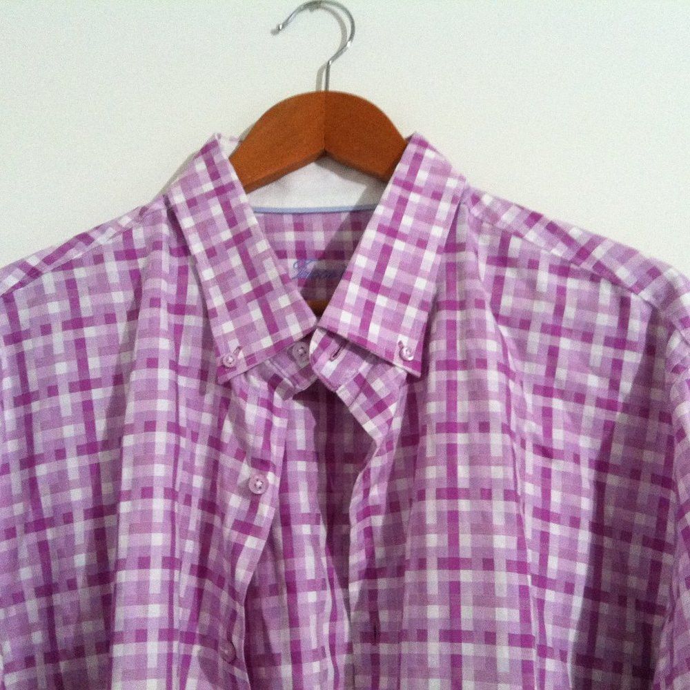 Tasso Elba TASSO ELBA MENS COTTON BUTTON DOWN CASUAL SHIRT SIZE: XXL Size US XXL / EU 58 / 5 - 1 Thumbnail