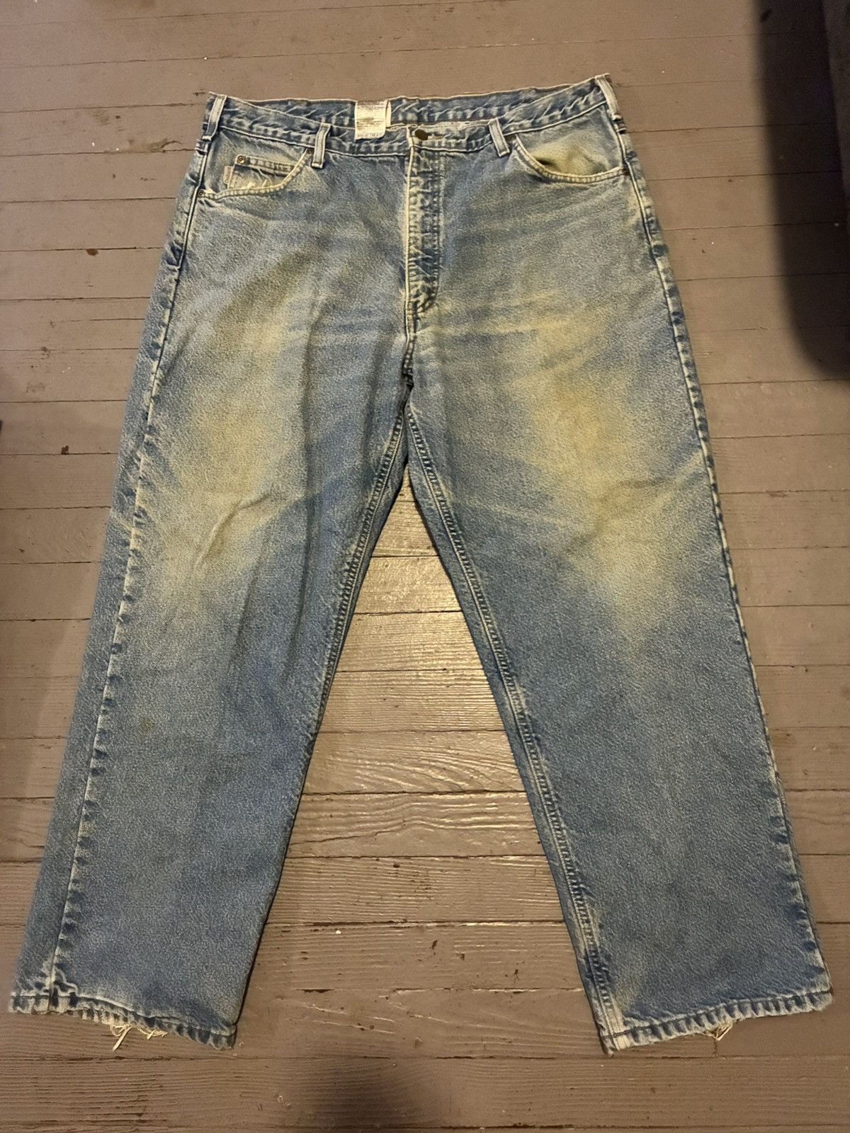 Carhartt Vintage Carhartt Lined Jeans 40x30 Relaxed Fit Faded Blue Size US 40 / EU 56 - 2 Thumbnail