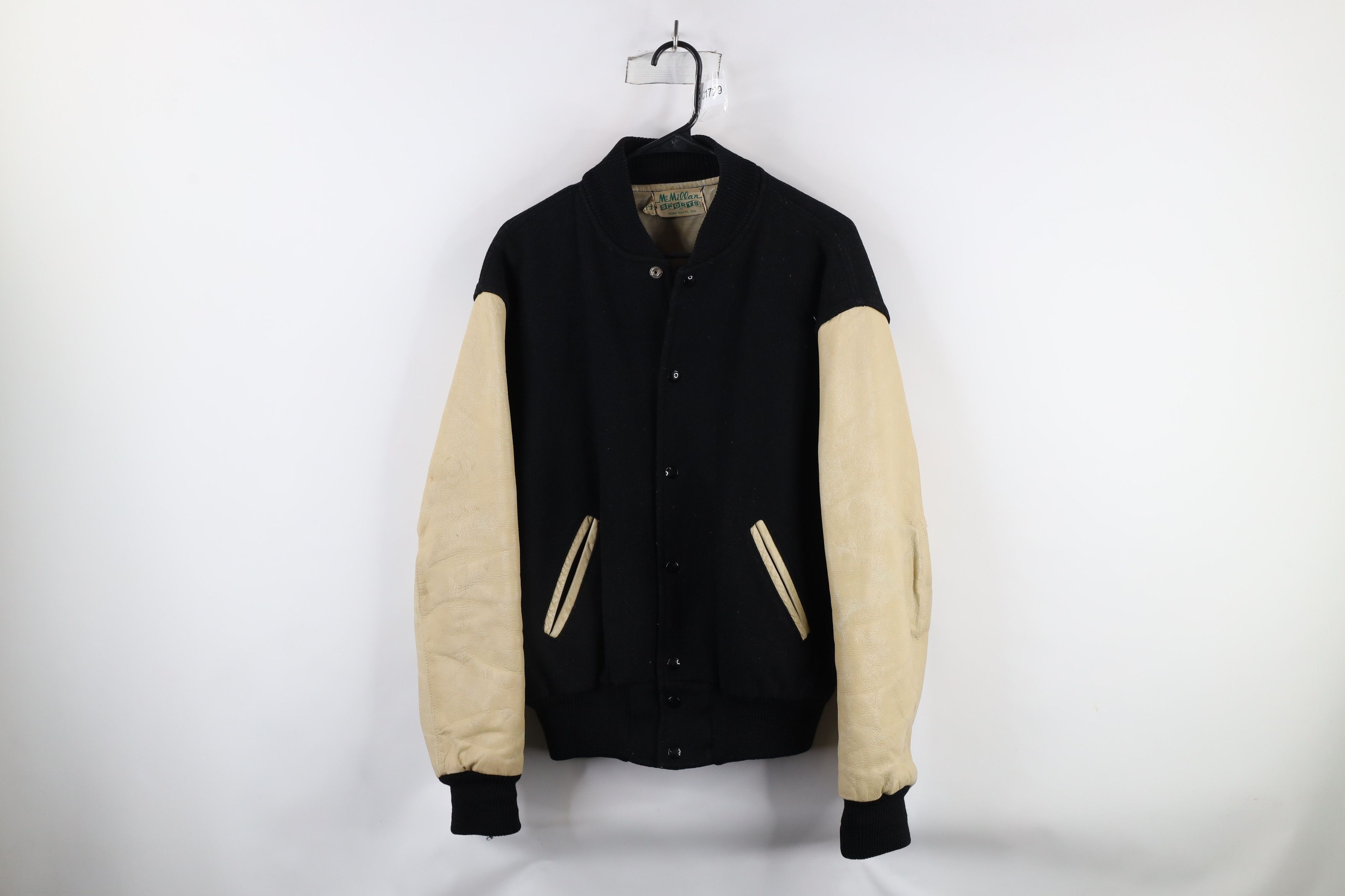 Vintage Vintage 60s 70s Streetwear Leather Varsity Letterman Jacket Size US XL / EU 56 / 4 - 1 Thumbnail