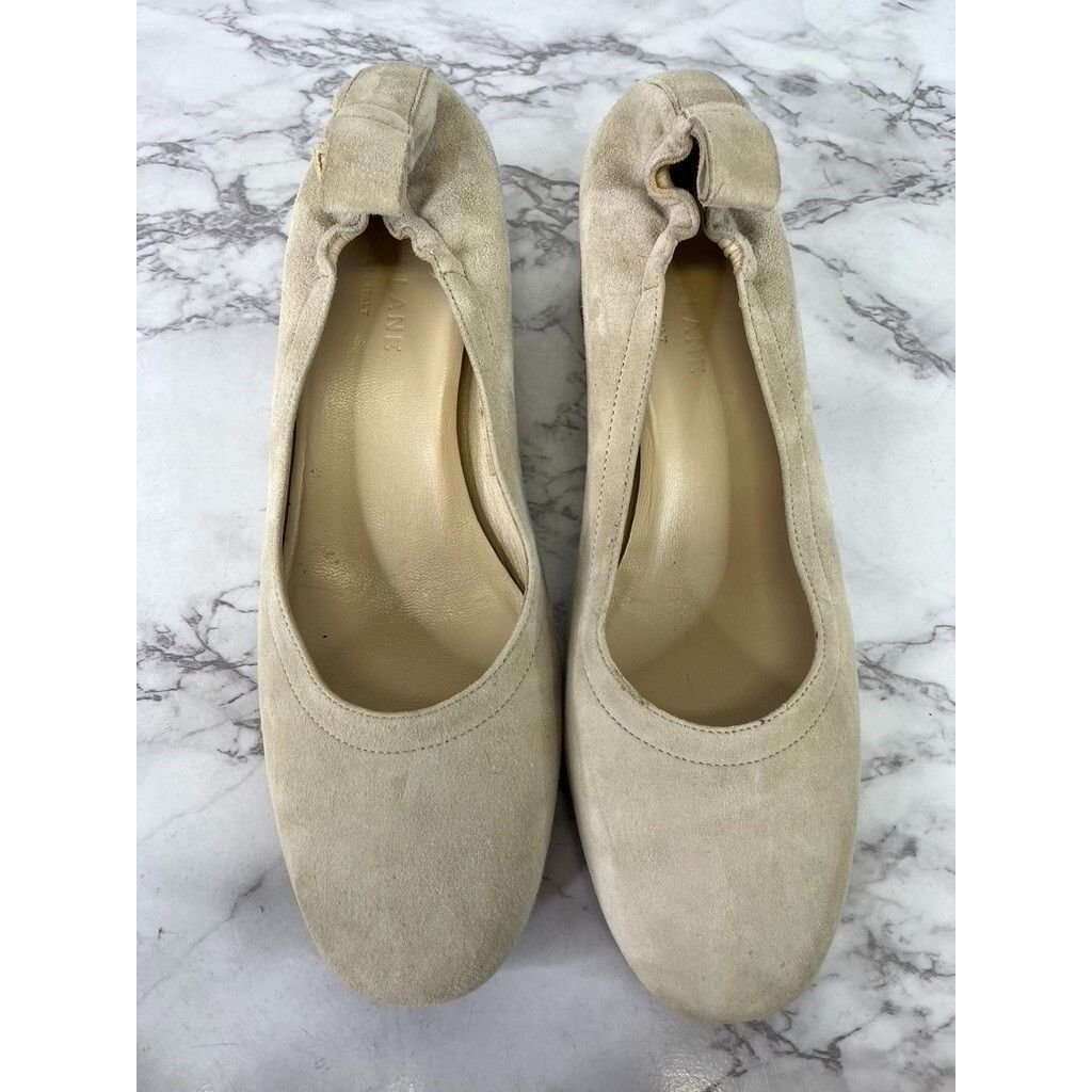 Everlane Everlane Women's Taupe Suede The Italian Leather Day Heel Sz Size US 7.5 / IT 37.5 - 3 Thumbnail