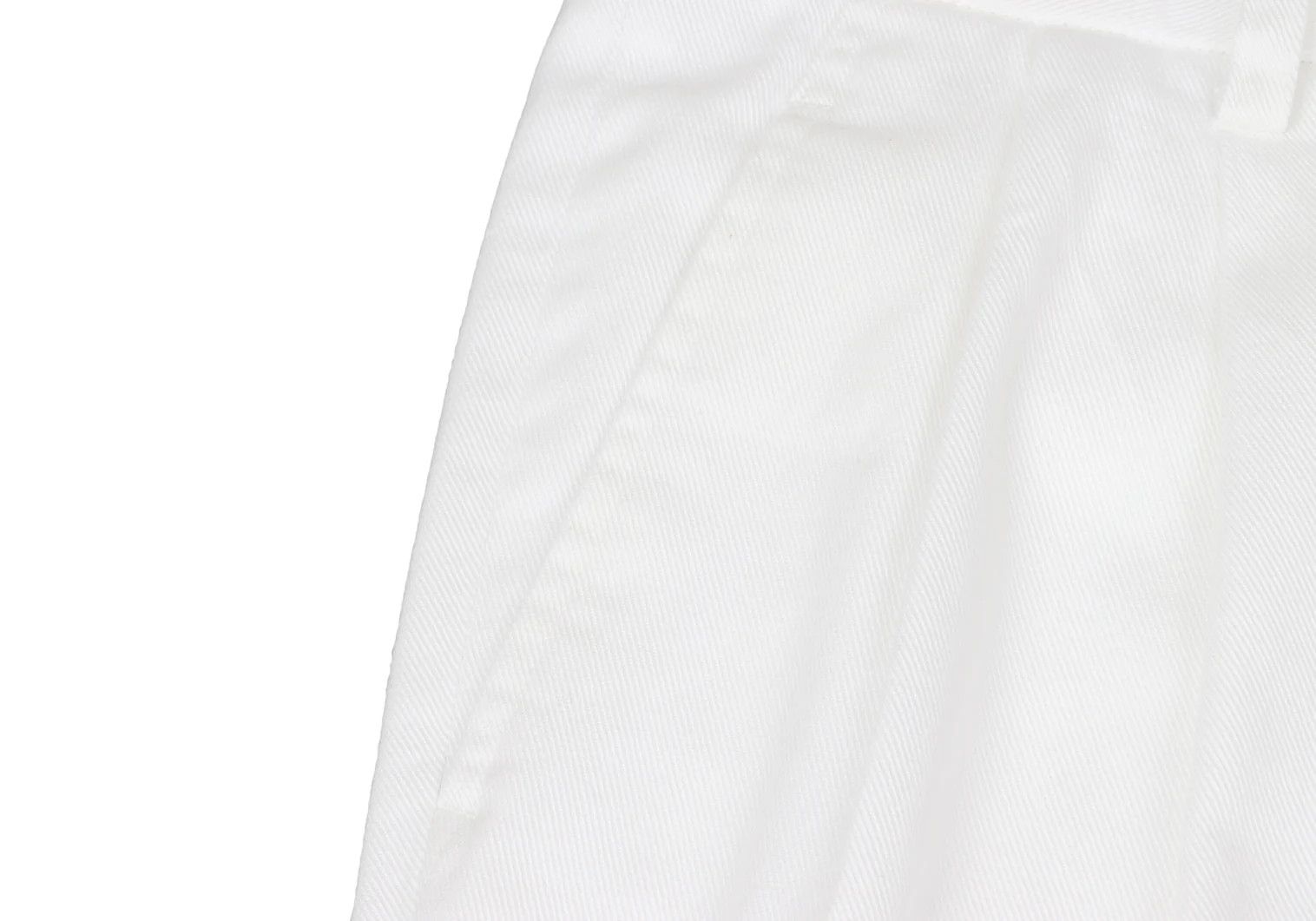 Issey Miyake Cotton Two-Tuck Pants in Off White, Size XL Size US 38 / EU 54 - 7 Thumbnail