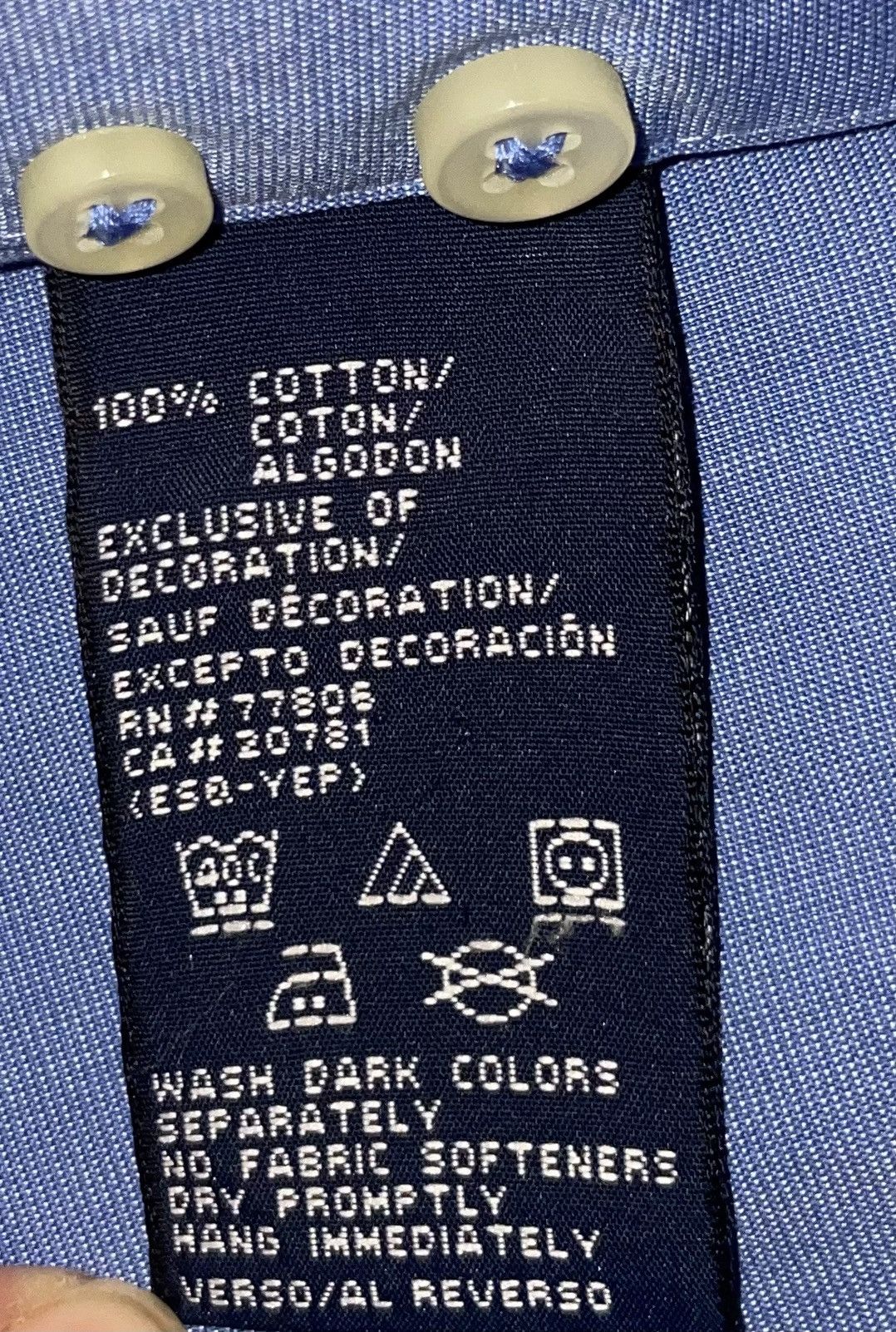 Tommy Hilfiger Tommy Hilfiger 80's 2 Ply Fabric Blue Pink Button Down Size US M / EU 48-50 / 2 - 10 Thumbnail