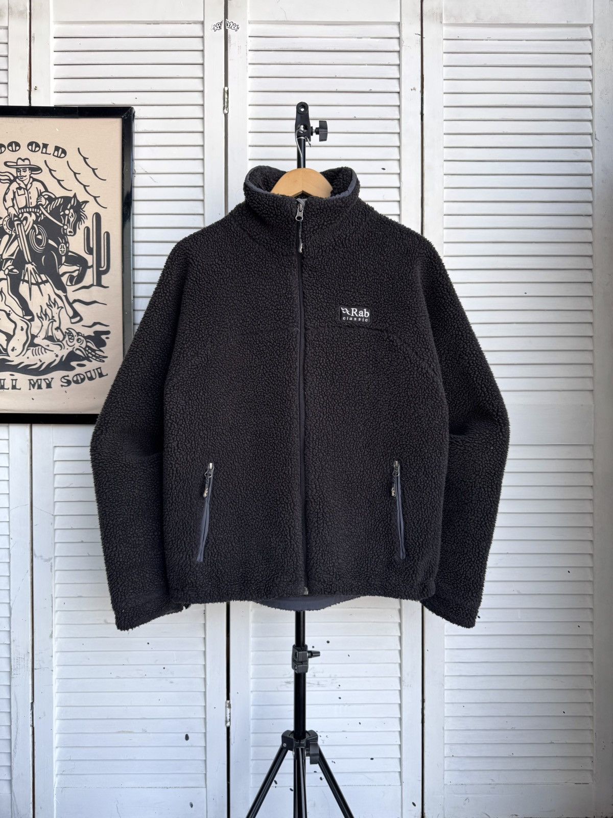 Rab Vintage Rab Double Pile Fleece Jacket Black Size S Size US S / EU 44-46 / 1 - 1 Thumbnail