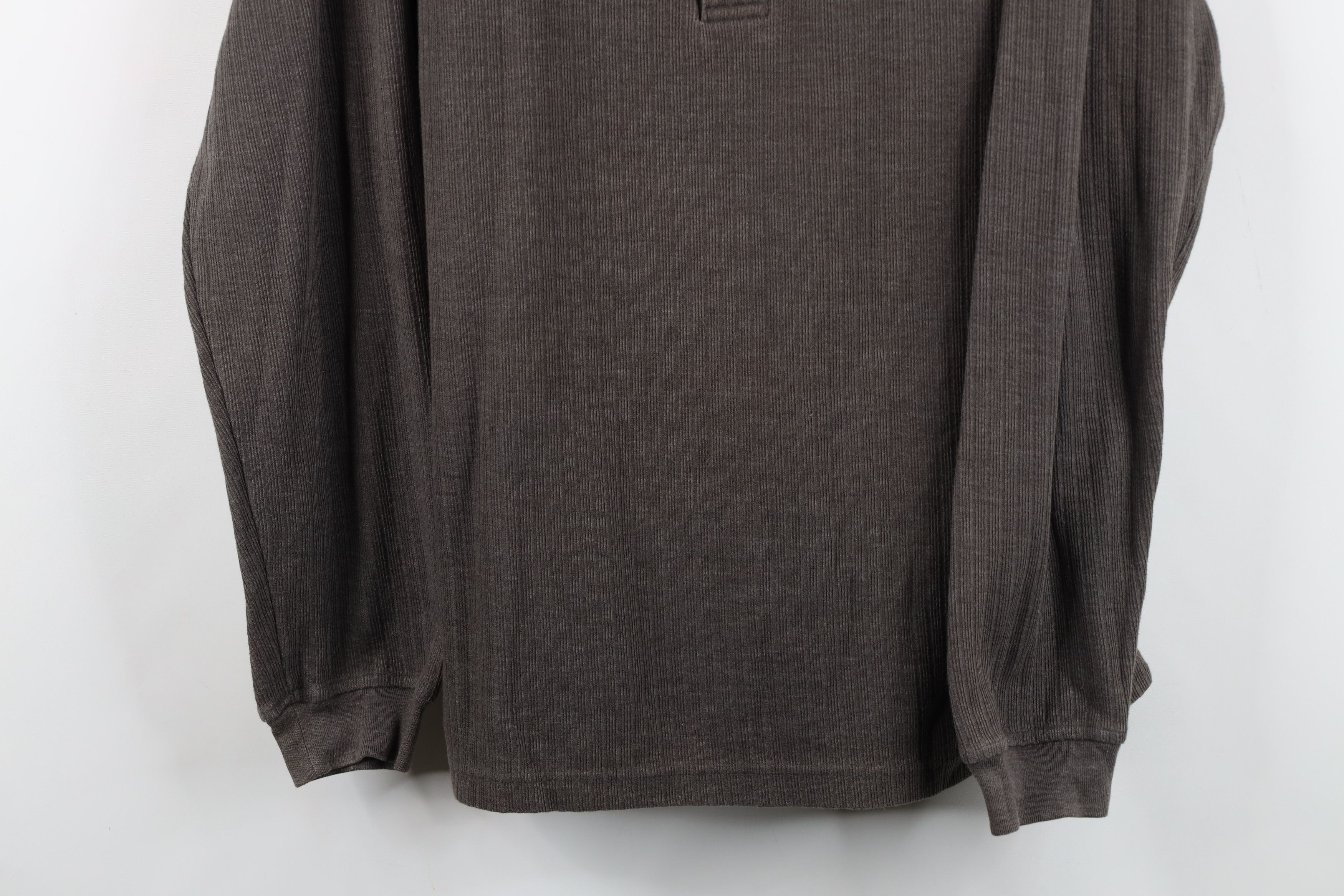 Vintage Vintage 90s Streetwear Knit Long Sleeve Henley T-Shirt Size US L / EU 52-54 / 3 - 3 Thumbnail