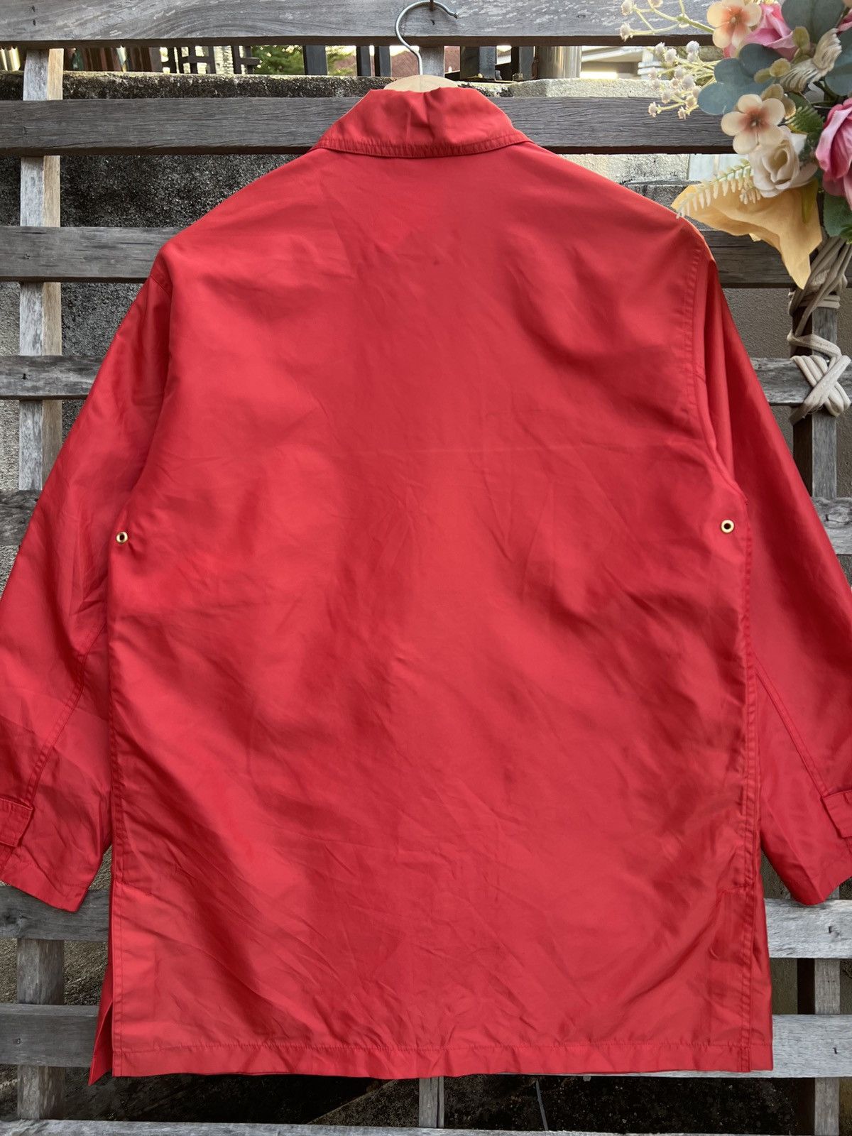 Burberry Burberry Red Button Jacket – Lightweight Casual Outerwear Size M / US 6-8 / IT 42-44 - 7 Thumbnail