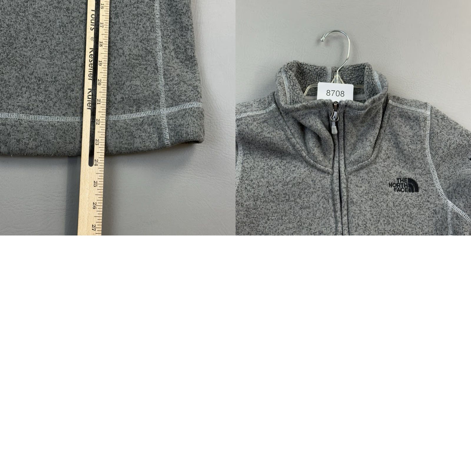 The North Face The North Face Sweater Fleece Jacket Women's Small Gray Full Zip Outdoor Hiking Size S / US 4 / IT 40 - 10 Thumbnail