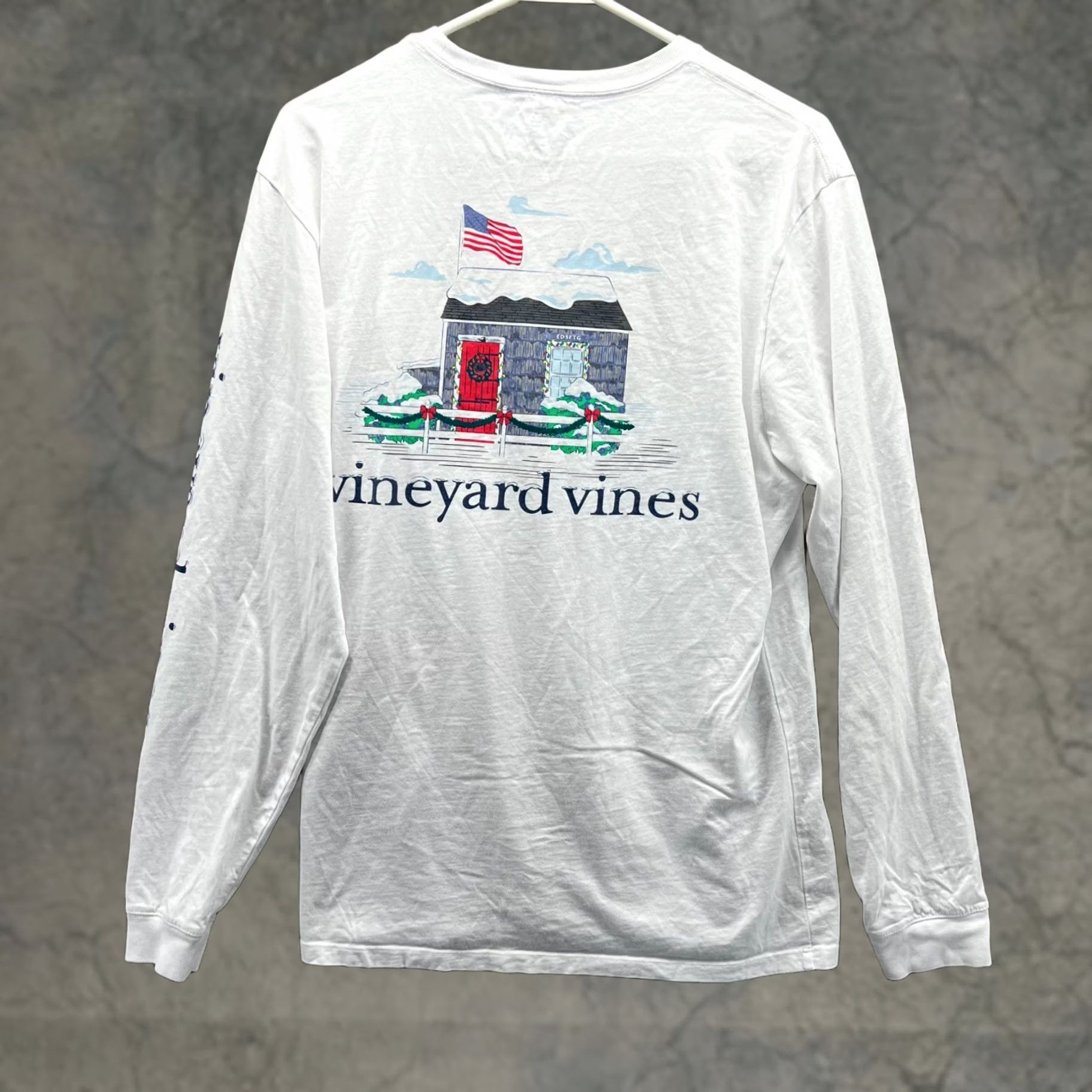 Vineyard Vines Vineyard Vines Shirt Mens Medium White Crewneck Long Sleeve Whale Logo USA Modern Regular Fit True Vintage? Size US M / EU 48-50 / 2 - 1 Thumbnail