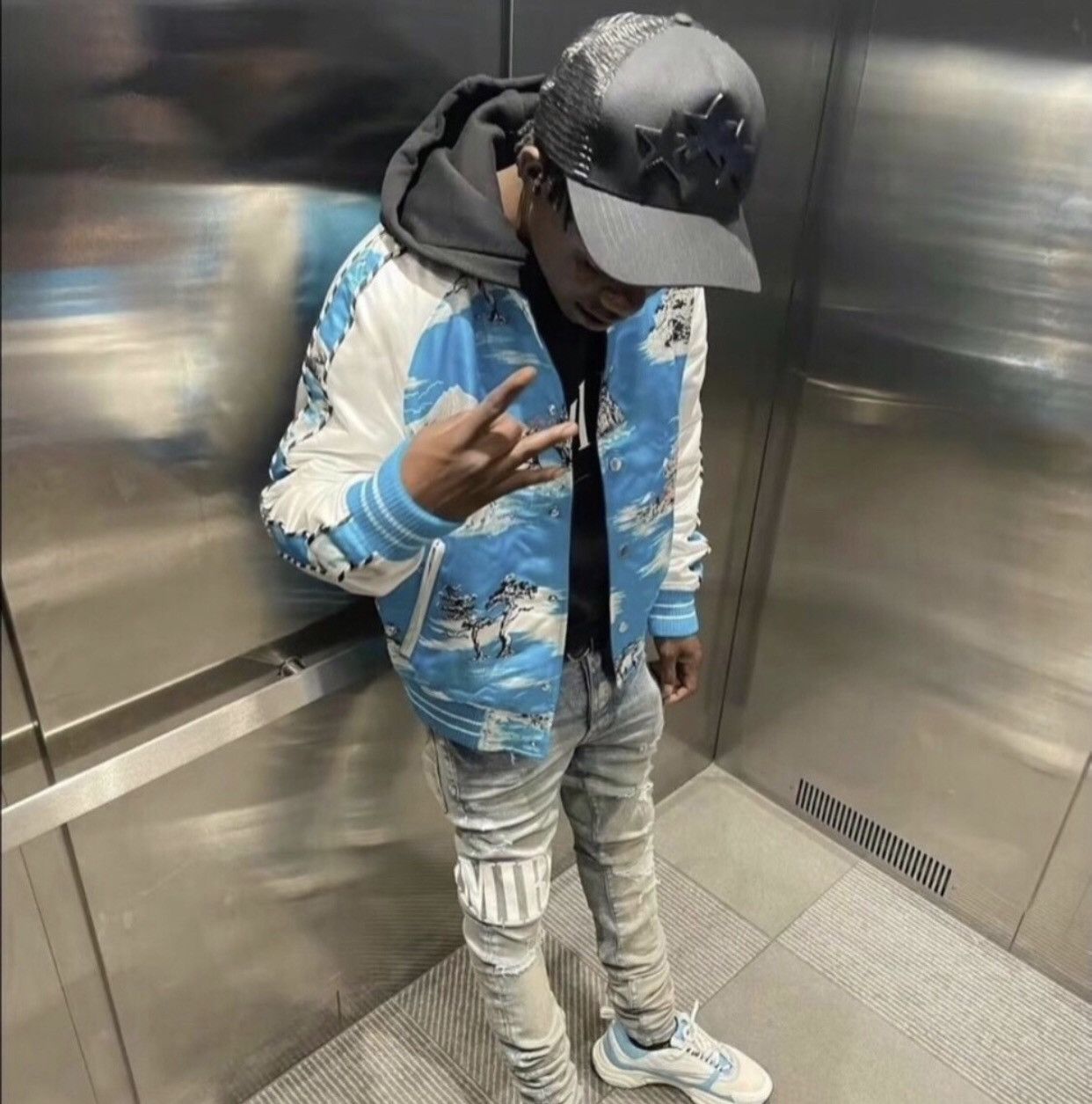 Amiri Amiri 21ss California Landscape Silk Jacket 2412-Nextarrow Size US M / EU 48-50 / 2 - 4 Thumbnail