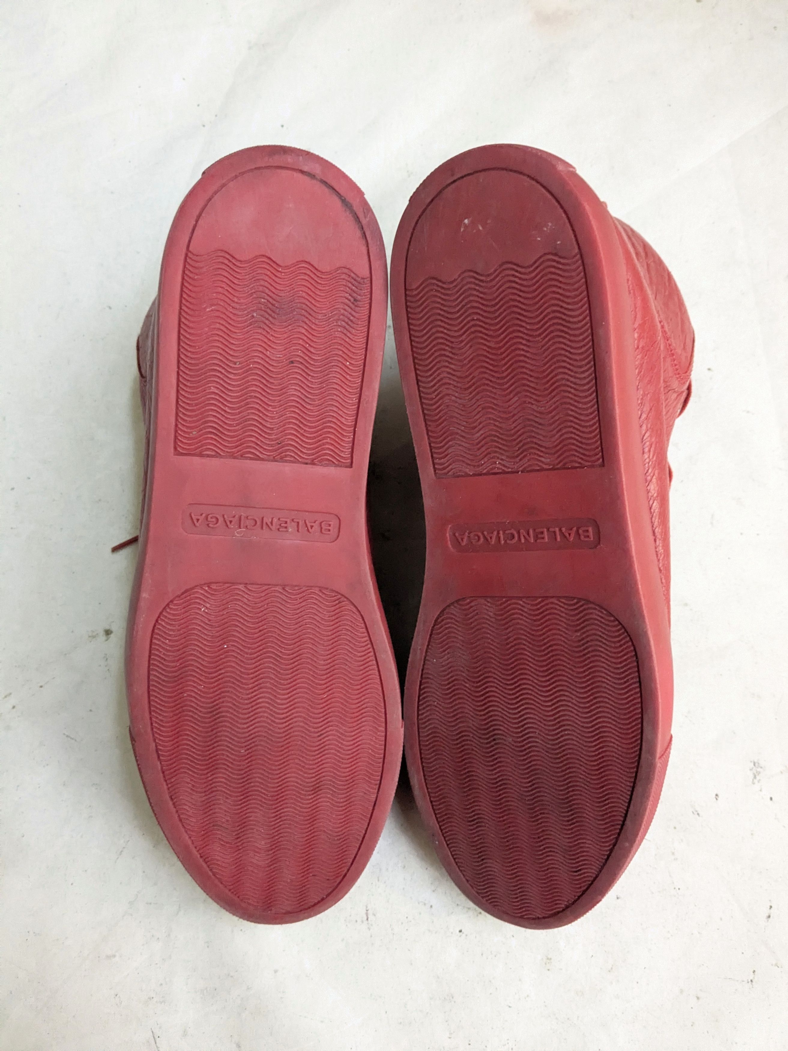 Balenciaga Balenciaga Arena Sneakers Red 11 High Tops Leather Size US 11 / EU 44 - 14 Thumbnail