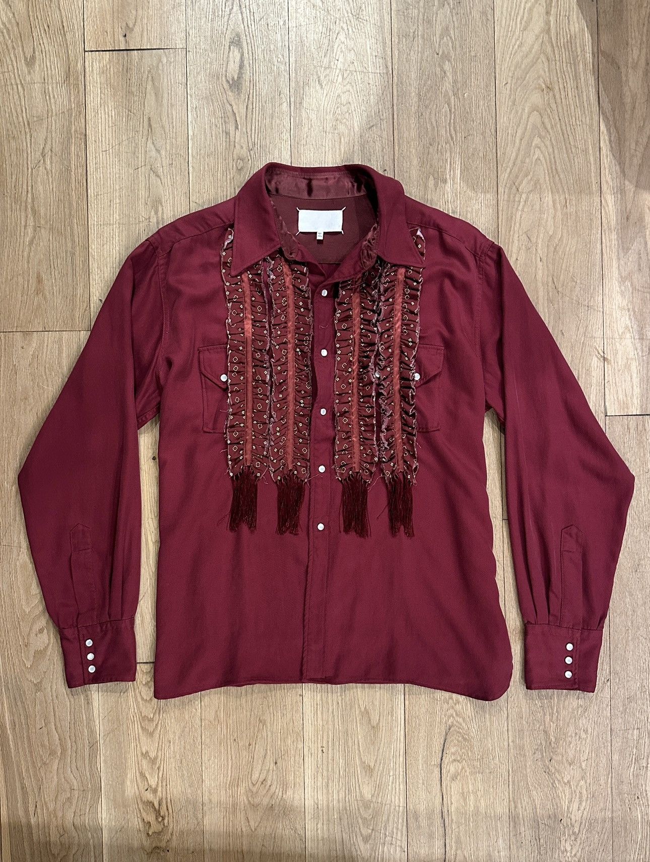 Maison Margiela Maison Margiela FW23 Shredded Scarf Shirt (Showroom Sample) Size US L / EU 52-54 / 3 - 1 Thumbnail