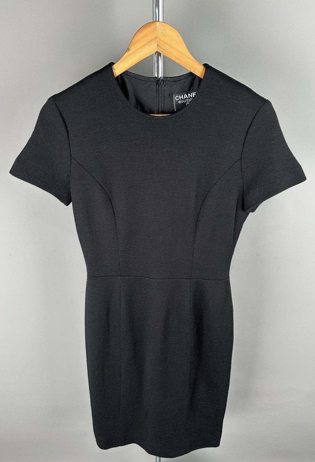 Chanel Chanel - Chanel Boutique Archive 1995 - Wool Black Dress Size S / US 4 / IT 40 - 2 Thumbnail