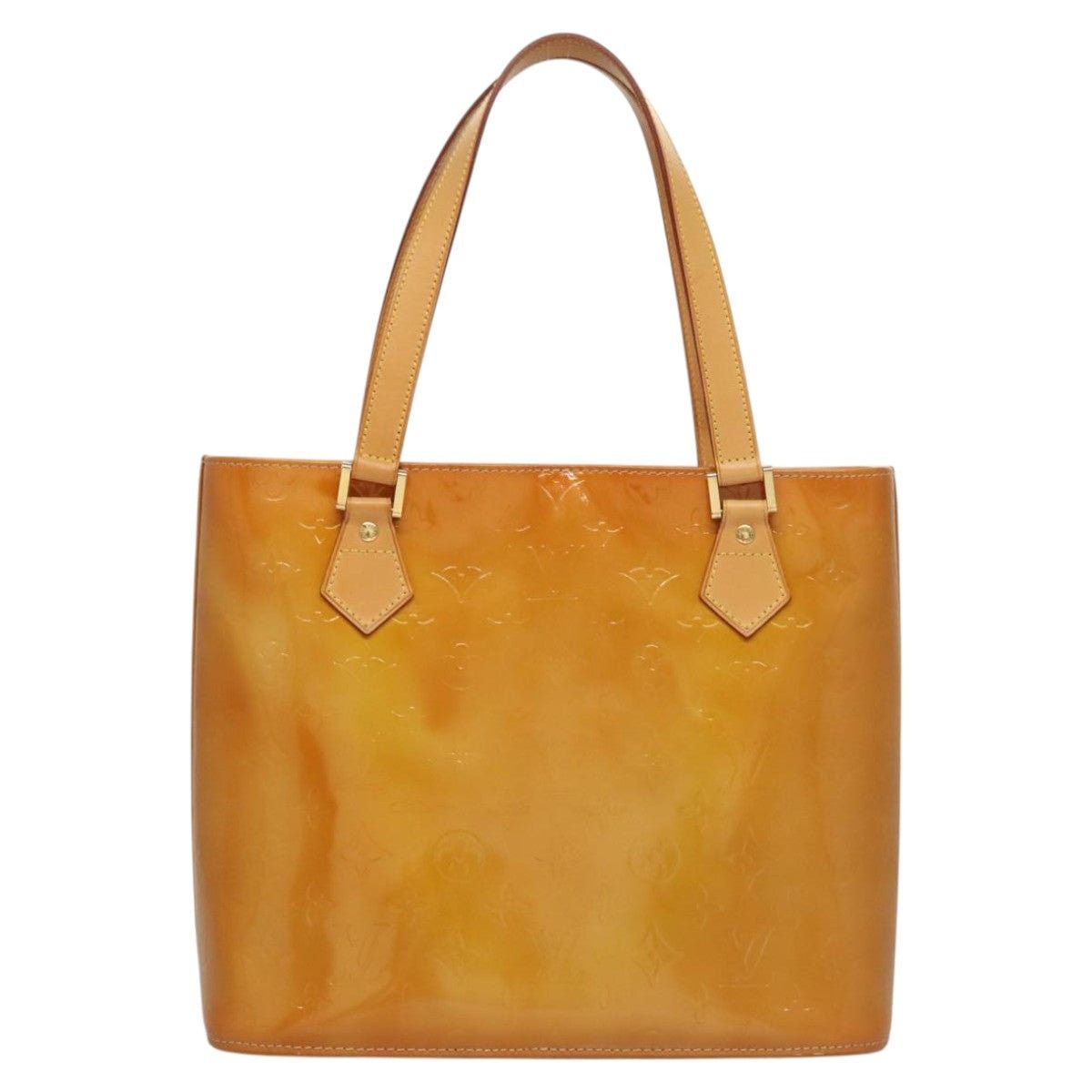 Louis Vuitton LOUIS VUITTON Monogram Vernis Houston Hand Bag Jaune M91121 Size ONE SIZE - 2 Thumbnail
