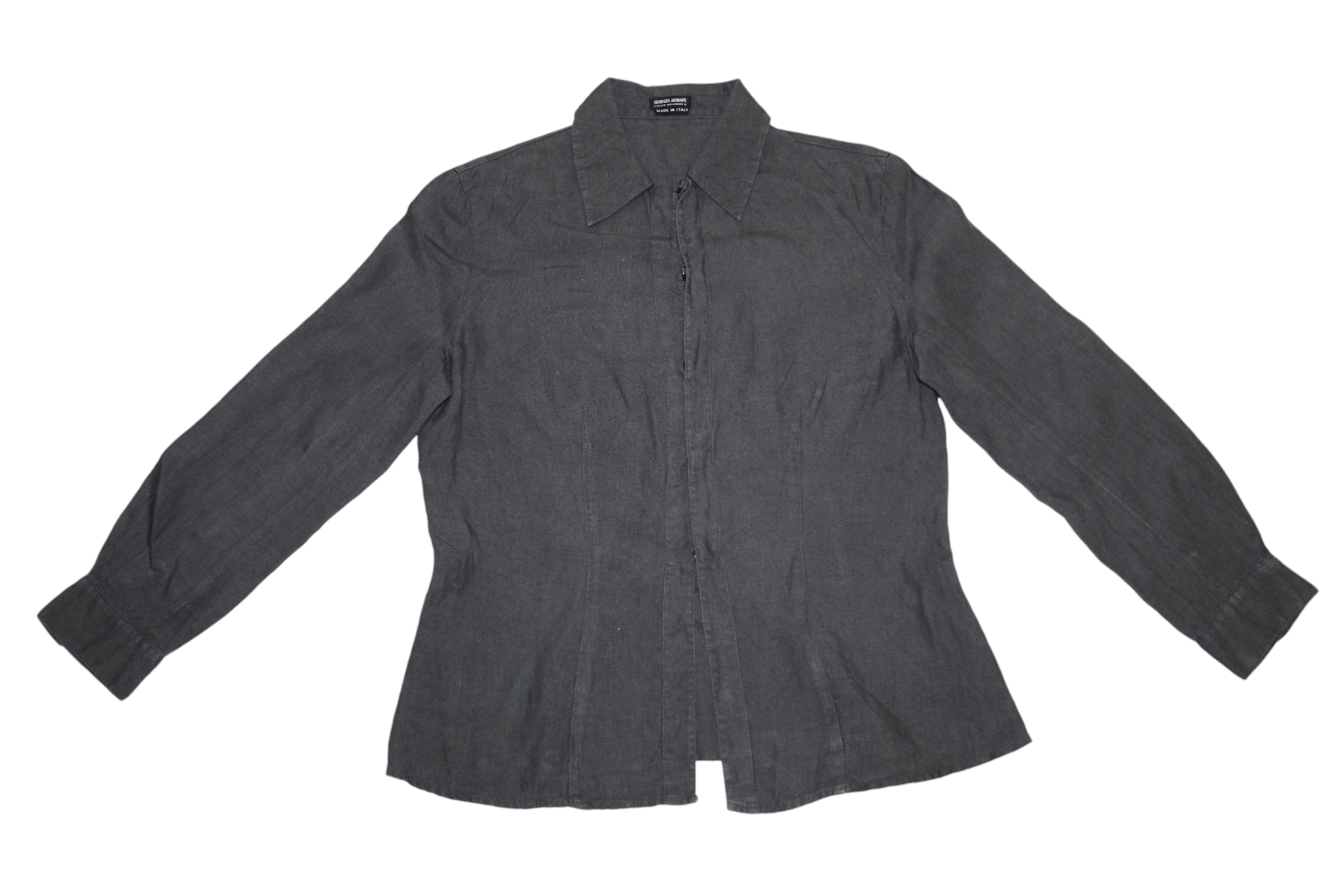 Giorgio Armani Giorgio Armani A Milano Borgonuovo 21 washed linen shirt Size M / US 6-8 / IT 42-44 - 4 Thumbnail