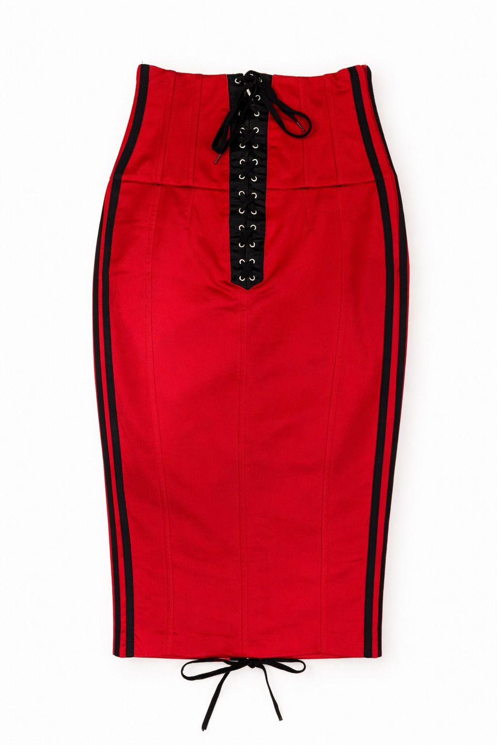 Dolce & Gabbana Dolce & Gabbana Lace Up Corset Y2K D&G Radio Logo Midi Skirt Size 25" / US 0 / IT 36 - 9 Thumbnail