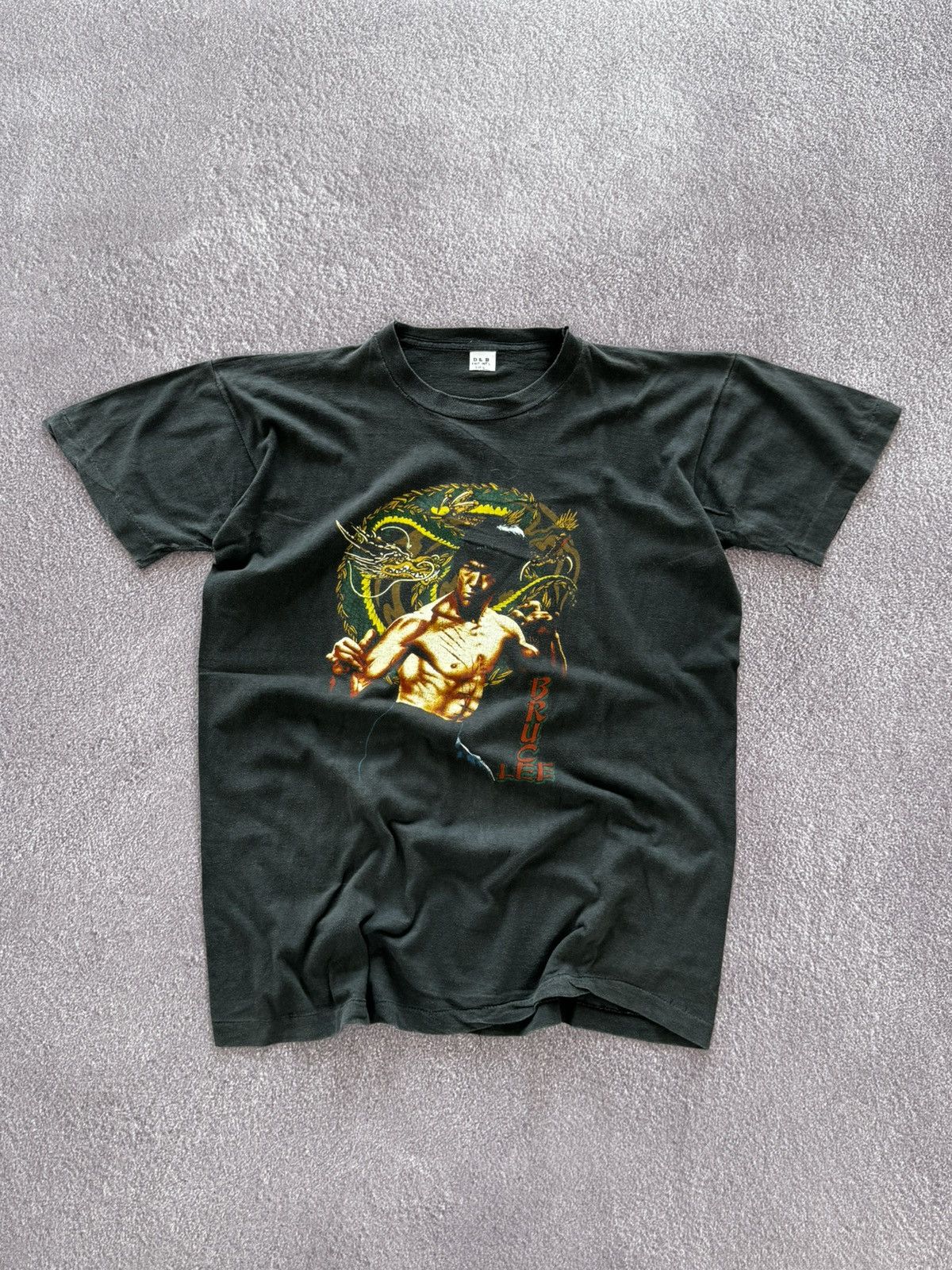 Band Tees Vintage 90’s Bruce Lee Faded Look Rare T-Shirt Size US L / EU 52-54 / 3 - 1 Thumbnail