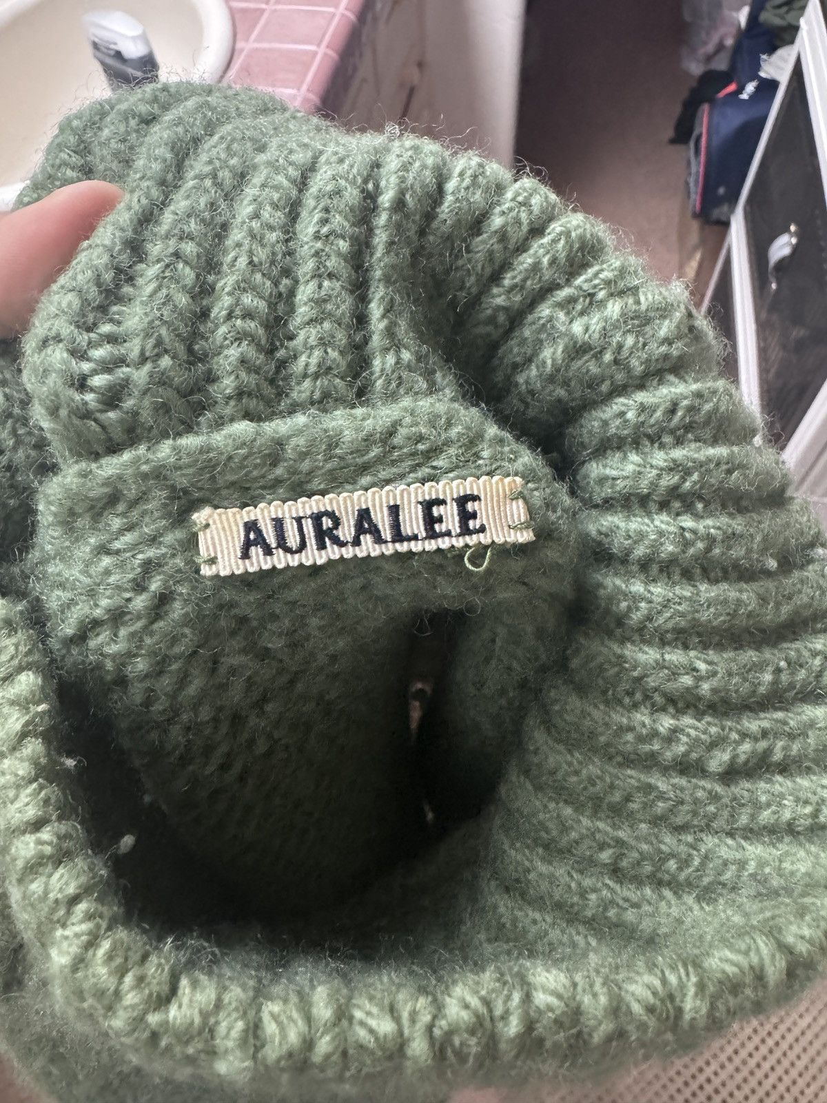 Auralee Chunky Knit Turtleneck Size US L / EU 52-54 / 3 - 2 Thumbnail