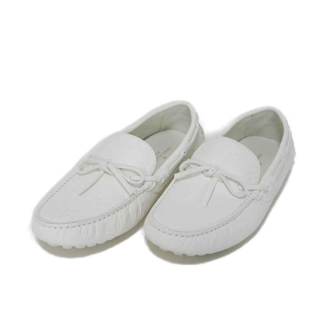Louis Vuitton Louis Vuitton Arizona Line Taurillon Leather Loafer Leather Shoes in White, Men's