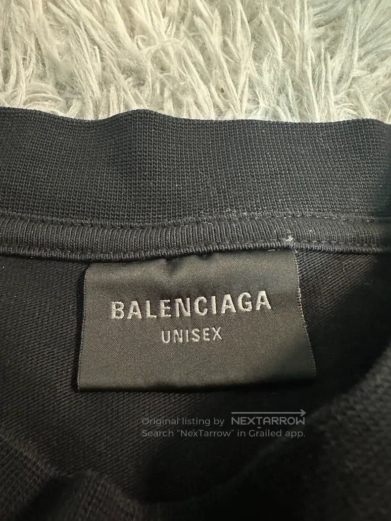 Balenciaga Balenciaga Distressed double ring alphabet logo short-slee Size US S / EU 44-46 / 1 - 2 Thumbnail