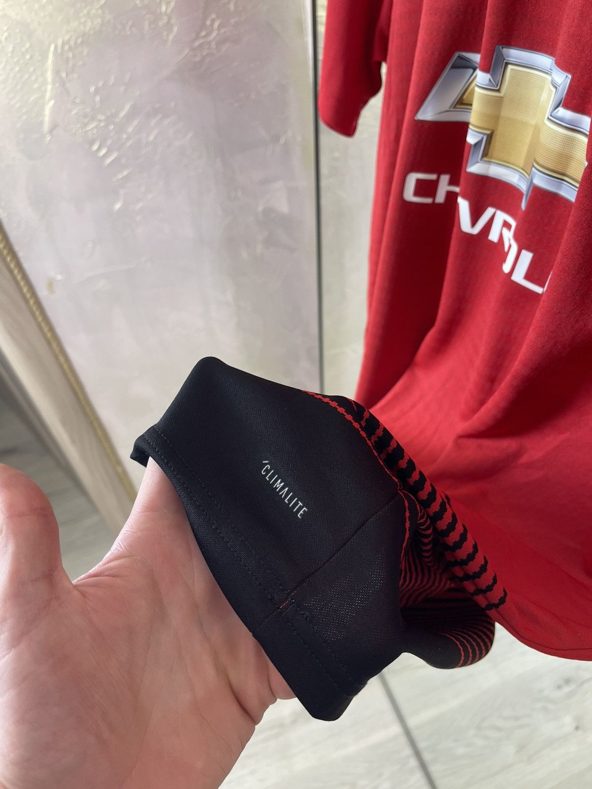Adidas Man Utd 18/19 Home Jersey Climalite Tech Fade Graphic Size US XL / EU 56 / 4 - 6 Thumbnail